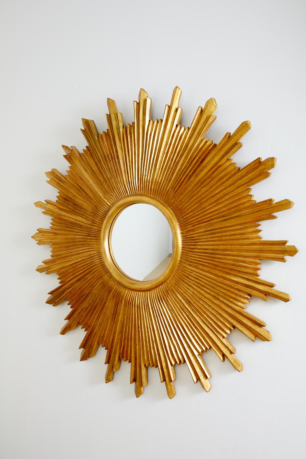 sunburst convex mirror