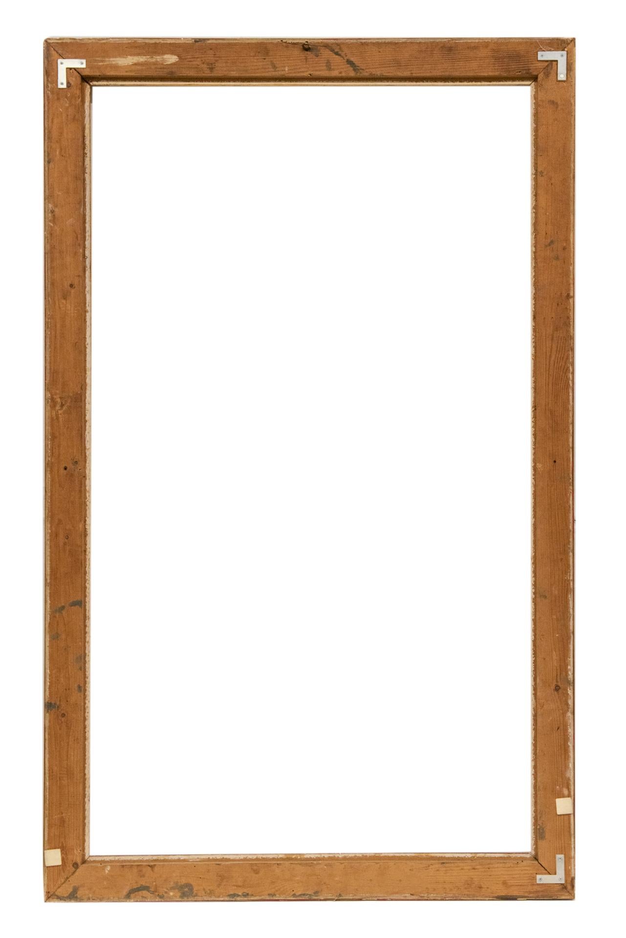 Gran marco antiguo de madera dorada, apto para cuadro, espejo o cabecero.
Tiene algunos pequeños desperfectos en dos esquinas, pero no son muy visibles: Lo he tenido en cuenta por el precio.
Si me lo pides, también dispongo de un friso ornamental