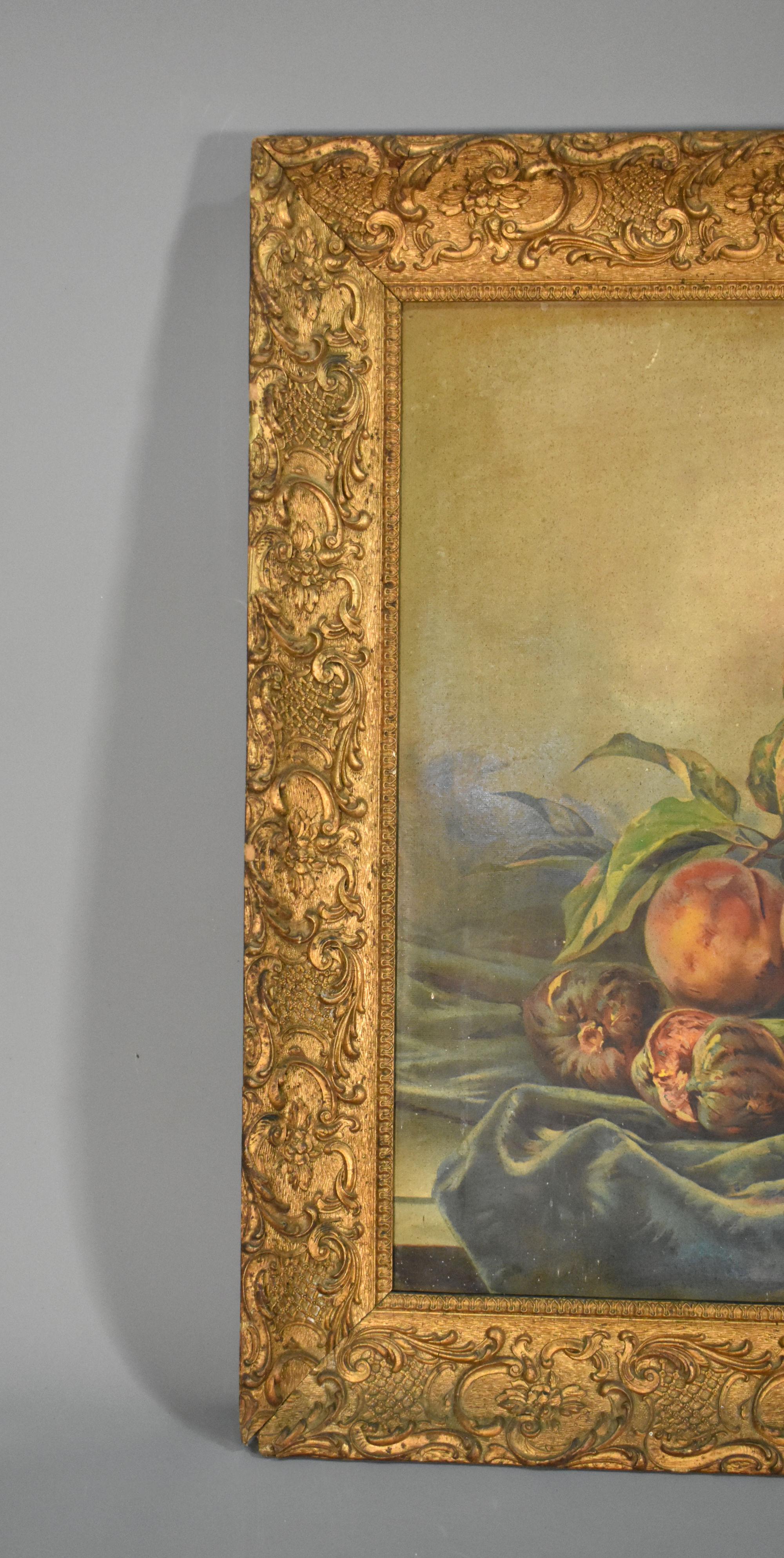 XIXe siècle Grand cadre en bois doré à décor complexe de style Louis XV en vente