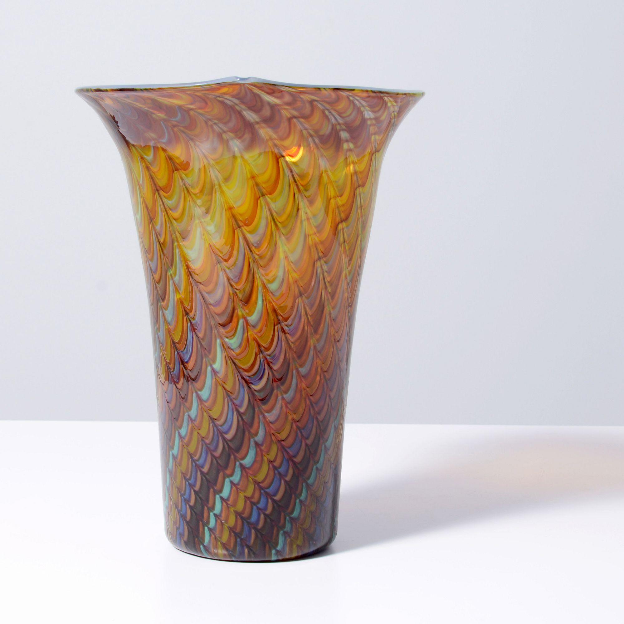 Vaso grande Gino Cenedese PEACOCK, 12.5 