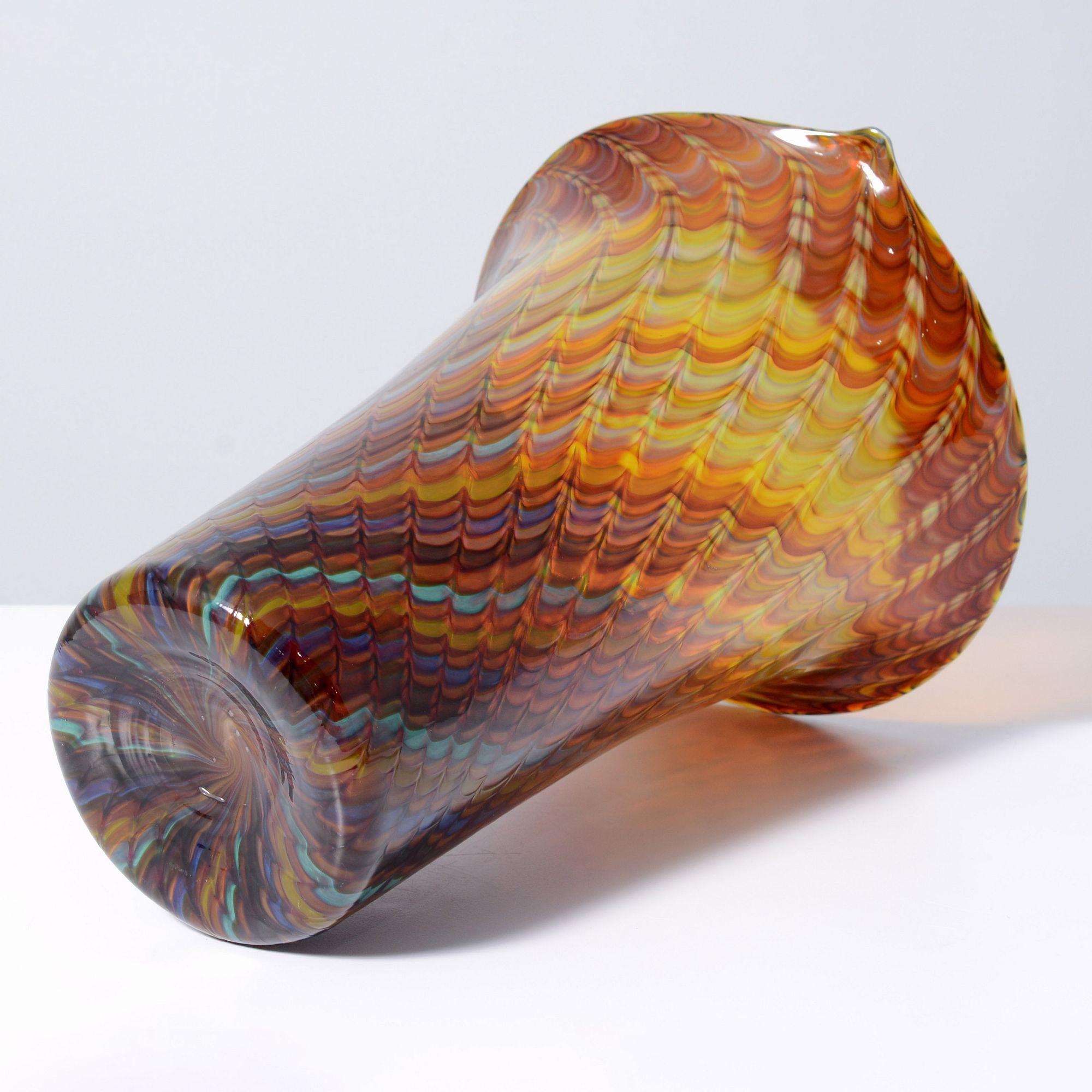 Vaso grande Gino Cenedese PEACOCK, 12.5 