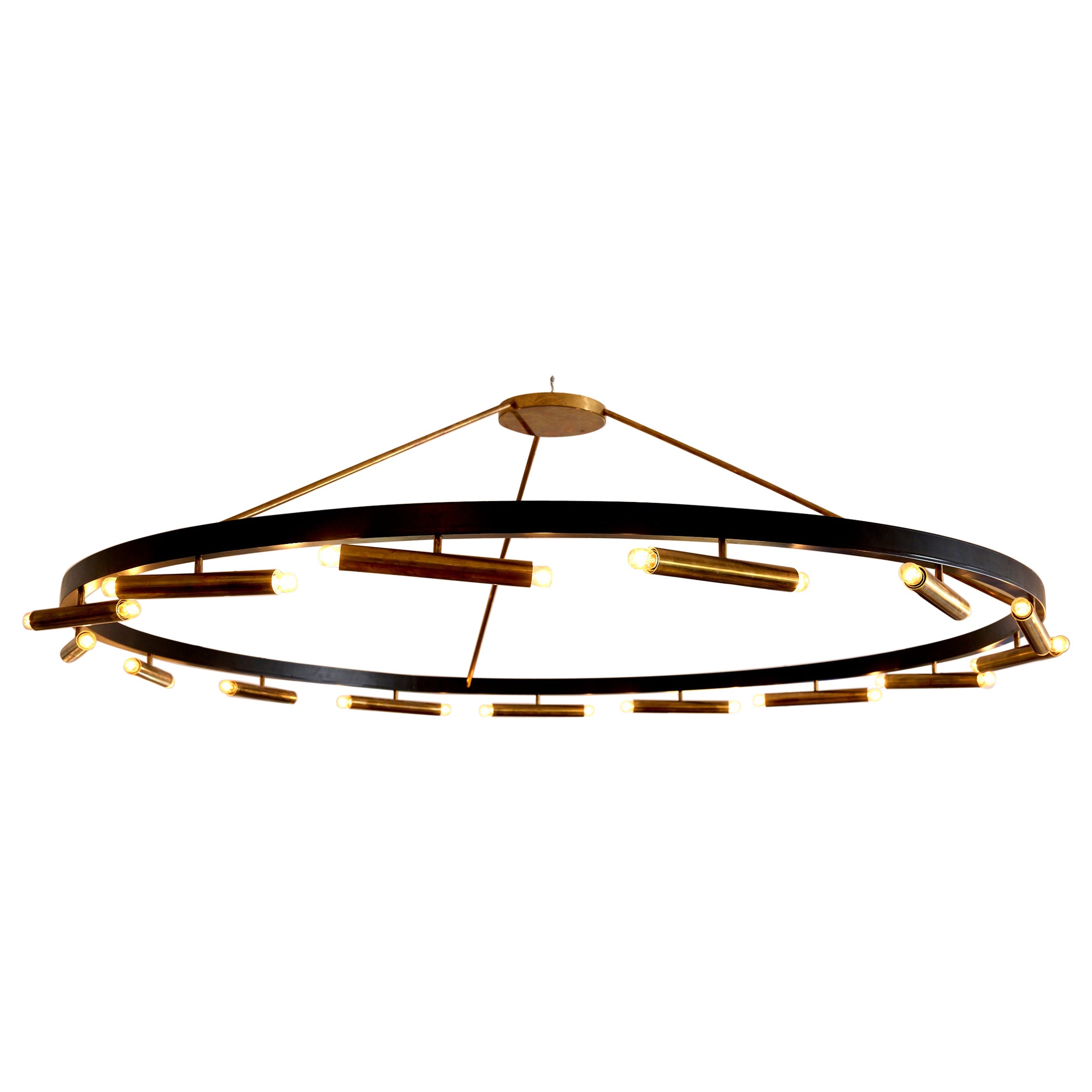 Large Gino Sarfatti chandelier 169cm diameter