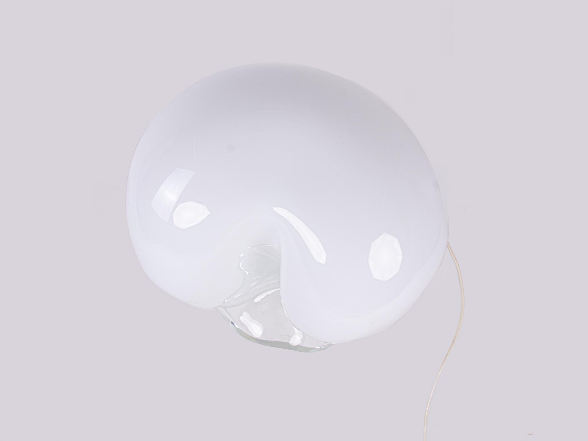Fatto a mano Grande lampada da tavolo Gino Vistosi Zago Design in vetro di Murano, Italia 1970 in vendita
