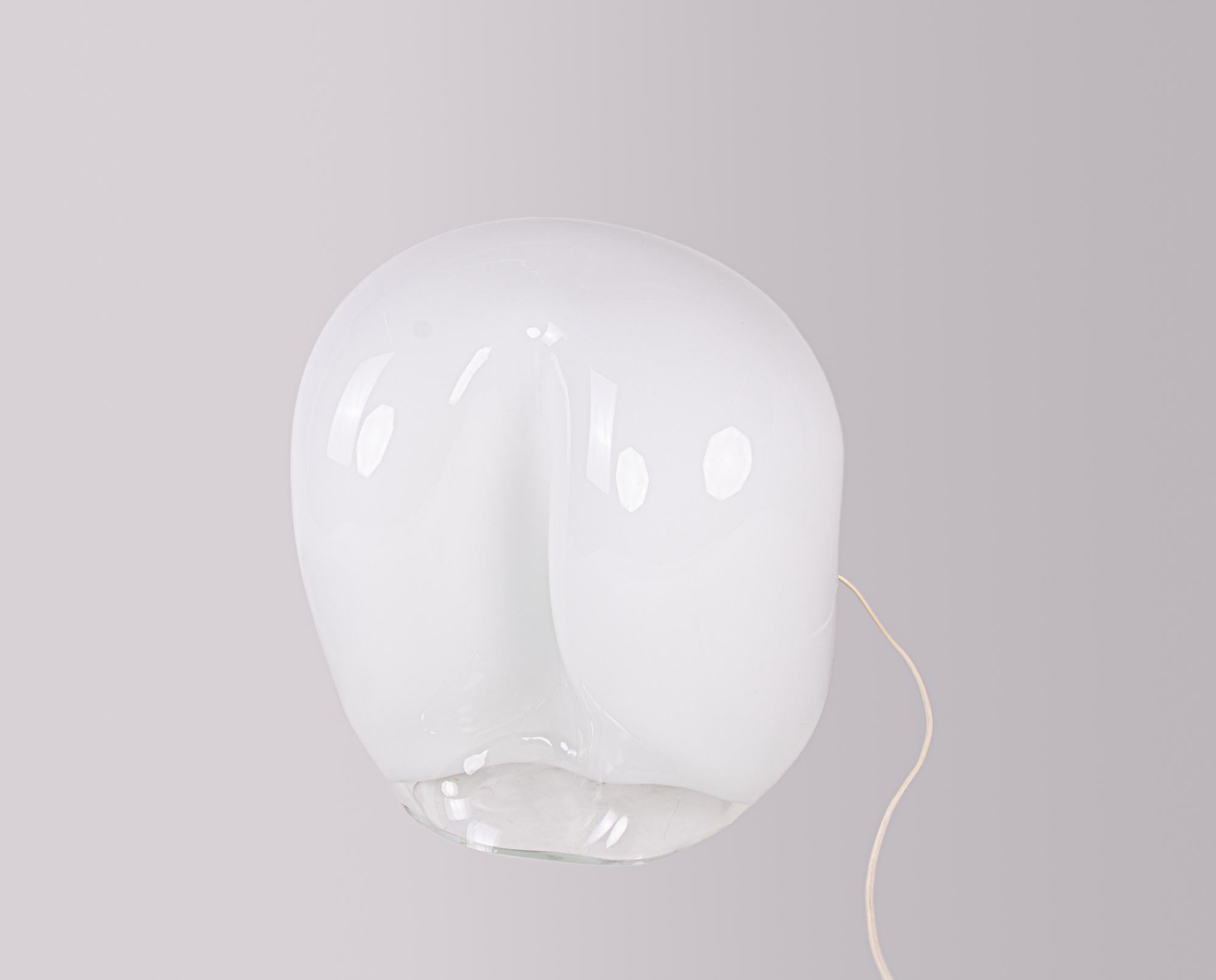 Grande lampada da tavolo Gino Vistosi Zago Design in vetro di Murano, Italia 1970 In condizioni buone in vendita a Niederdorfelden, Hessen