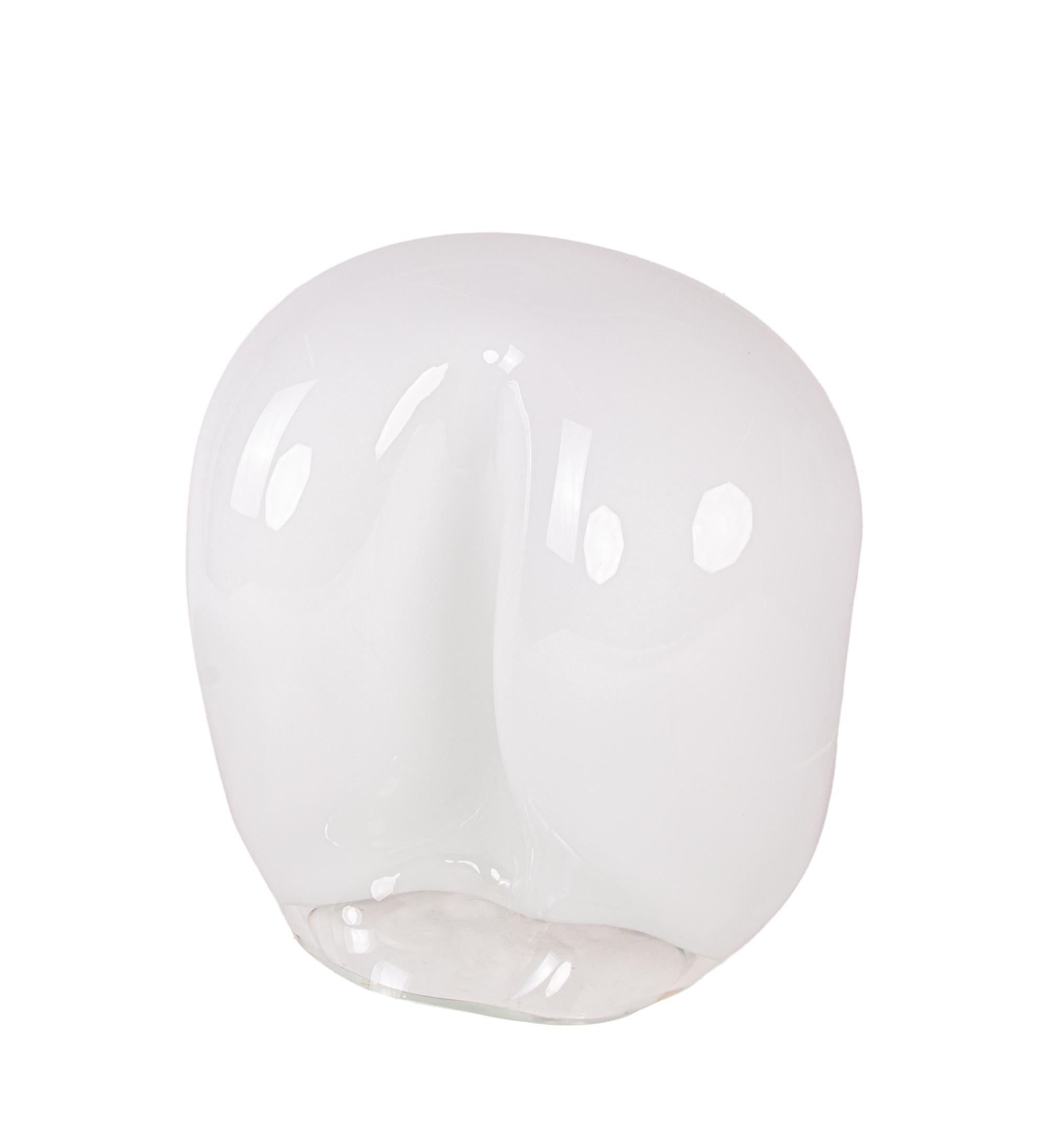 Vetro di Murano Grande lampada da tavolo Gino Vistosi Zago Design in vetro di Murano, Italia 1970 in vendita