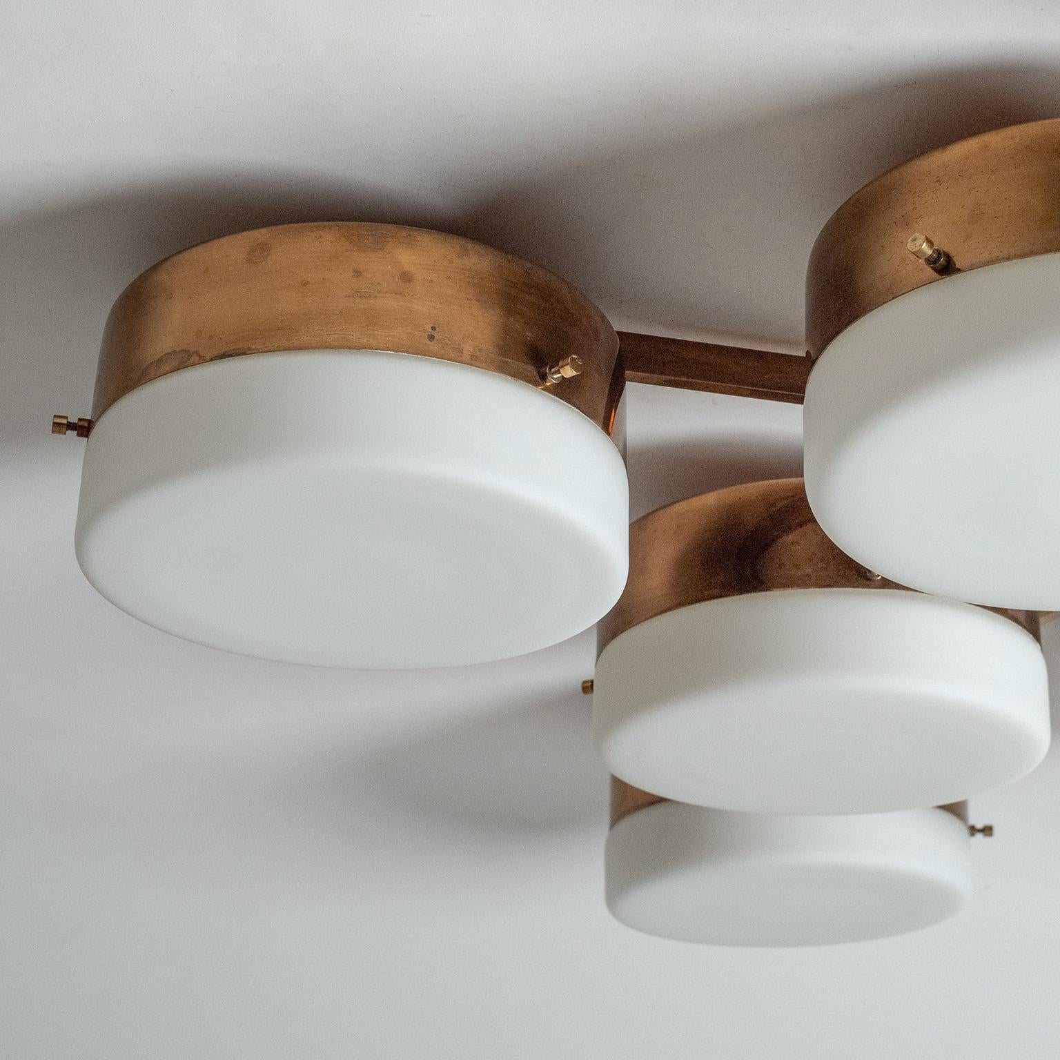 italien Grand plafonnier à 10 branches de Gio Ponti, 1960, Arredoluce en vente