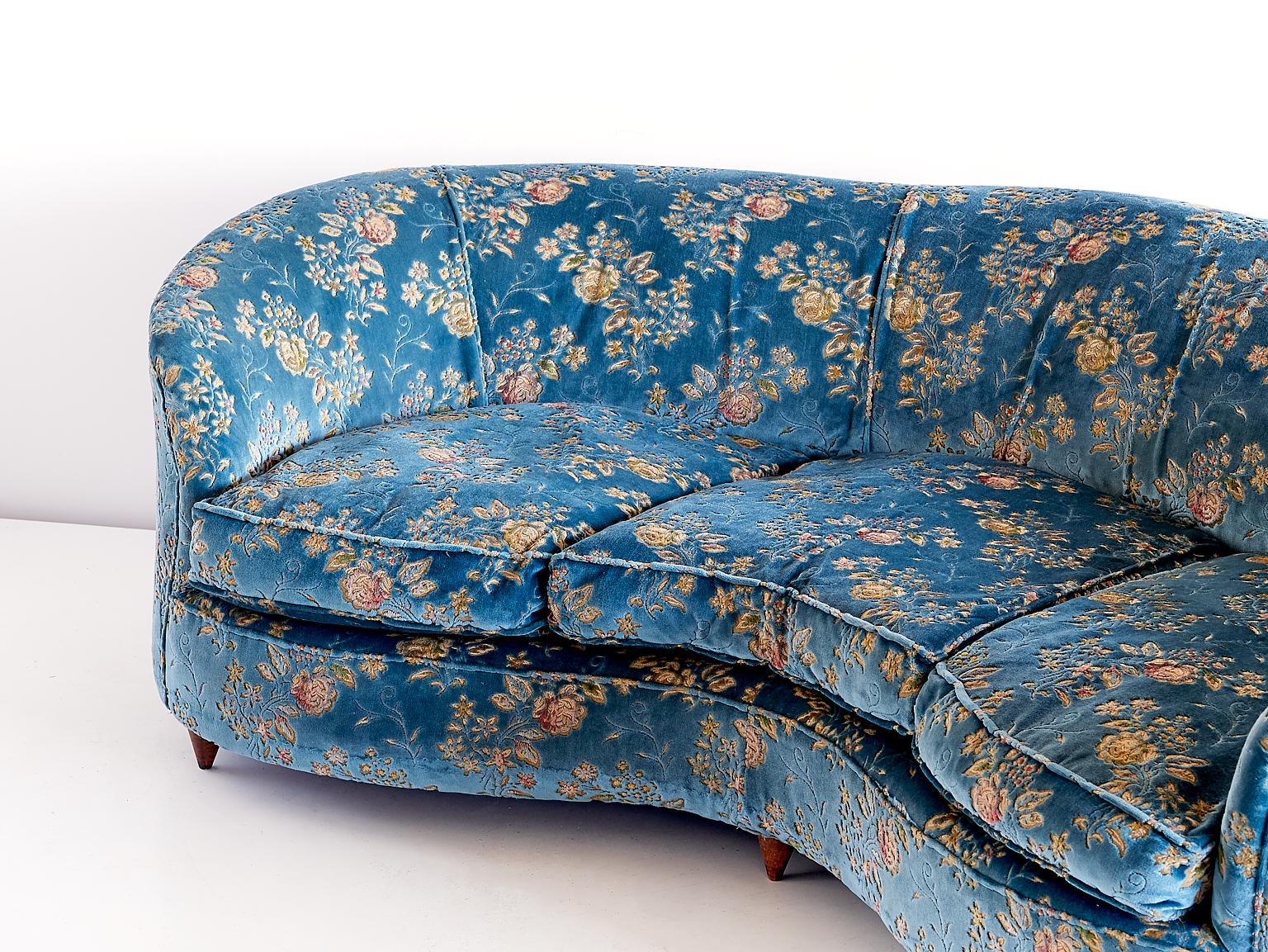 floral velvet sofa