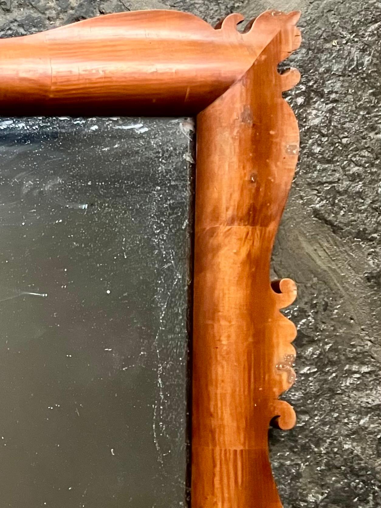 Baroque Revival Large Gio Ponti Style Mirror For Sale