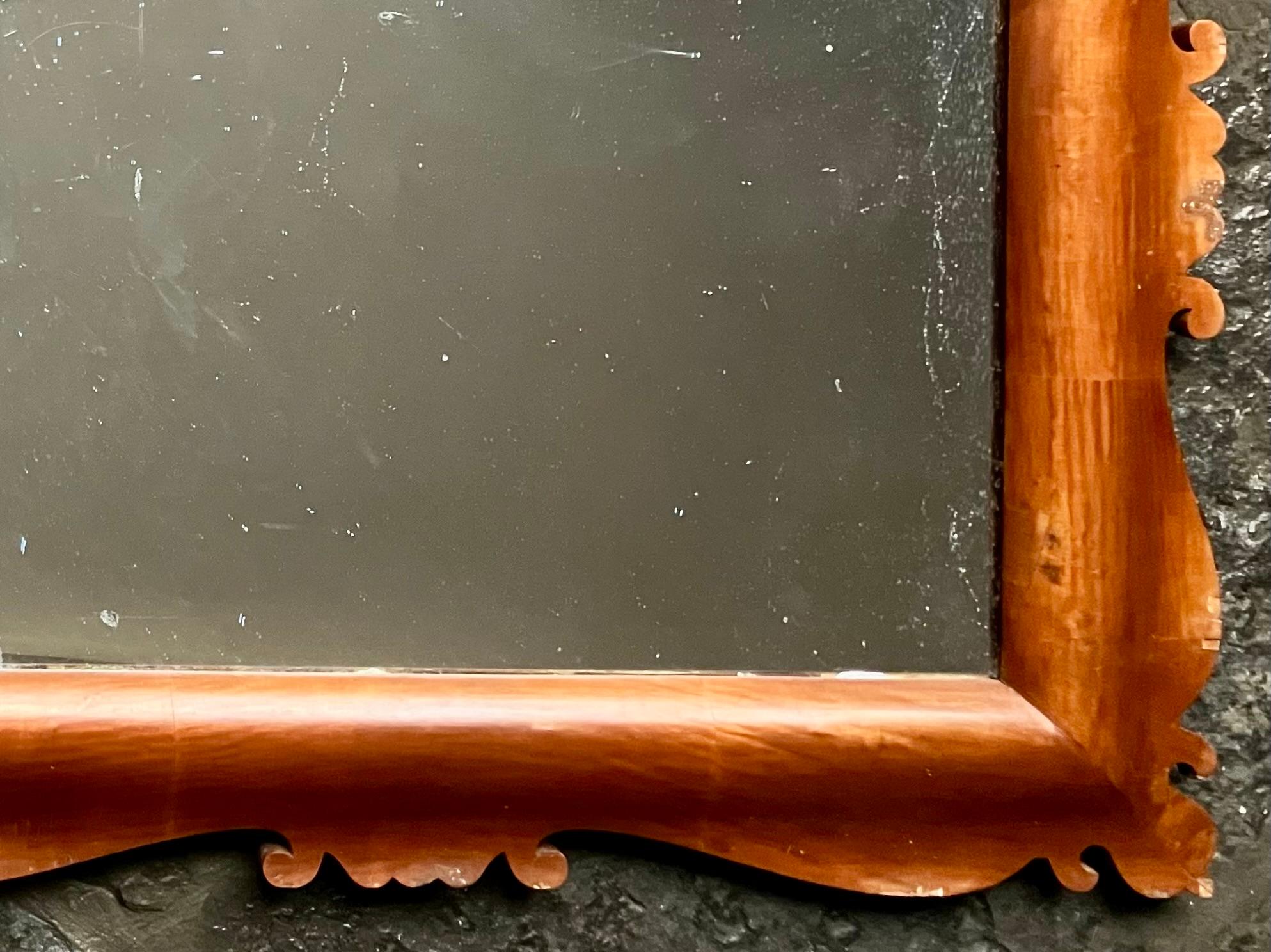 Italian Large Gio Ponti Style Mirror For Sale