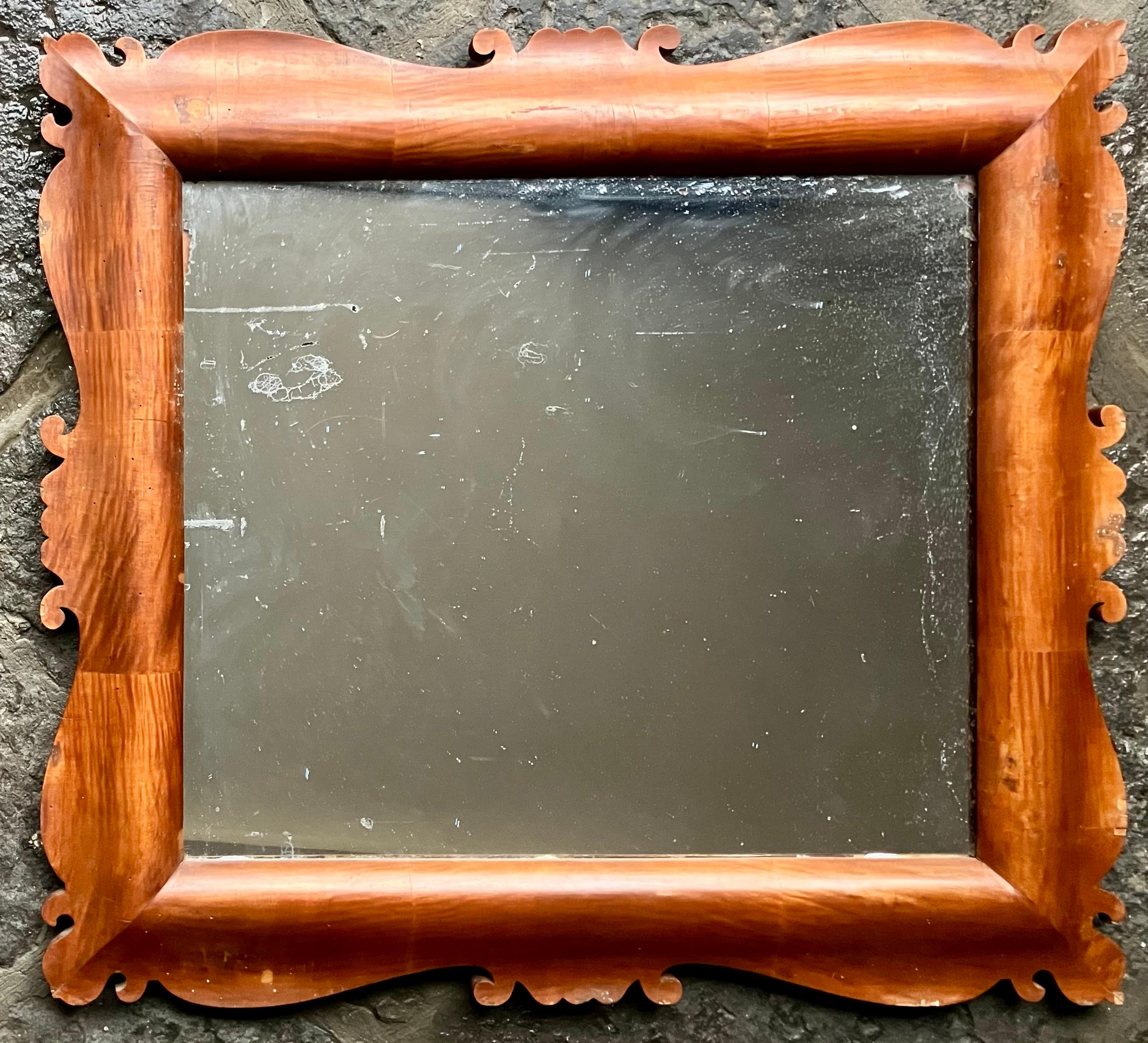 Large Gio Ponti Style Mirror For Sale 1