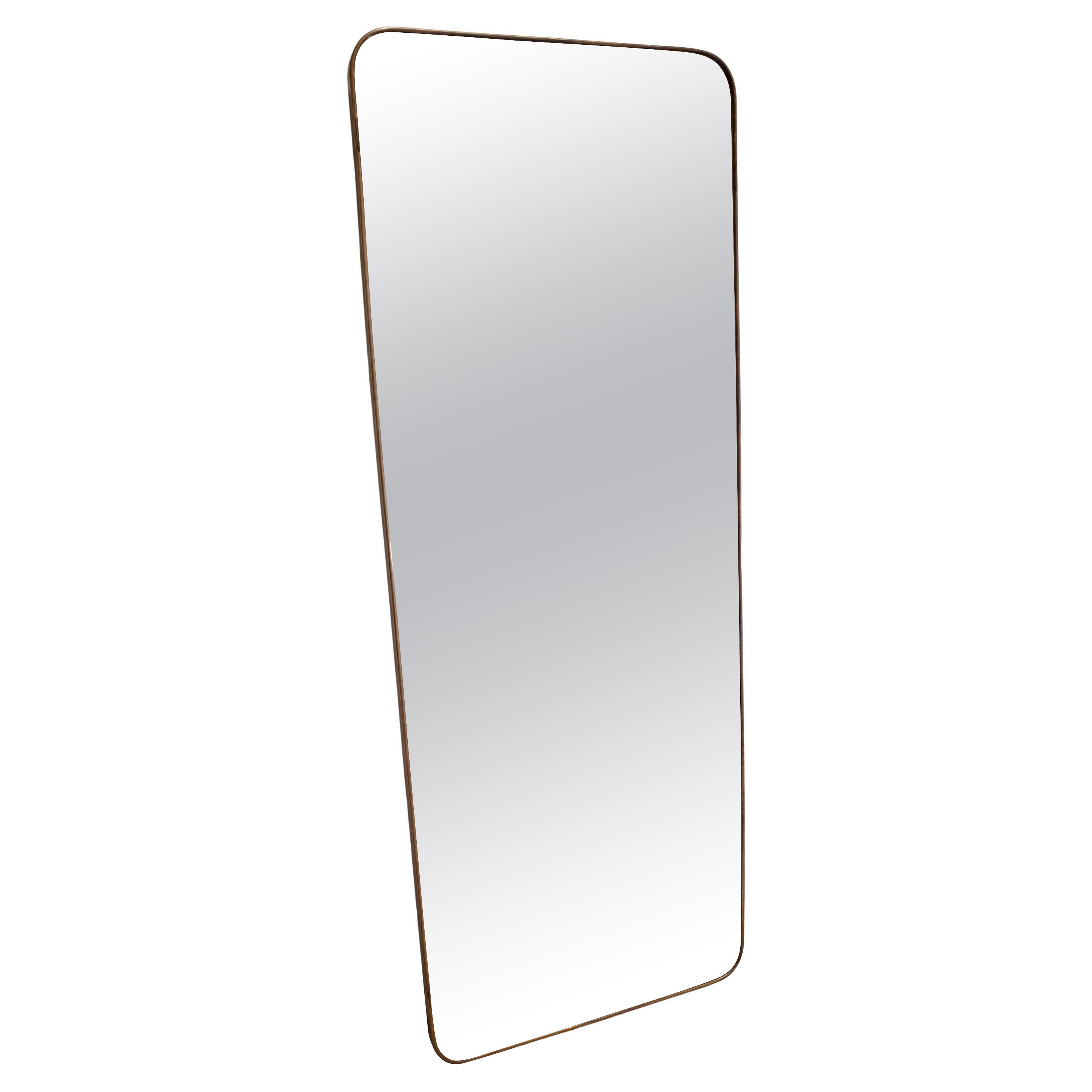 Large Gio Ponti Wall Mirror by Fontana Arte
