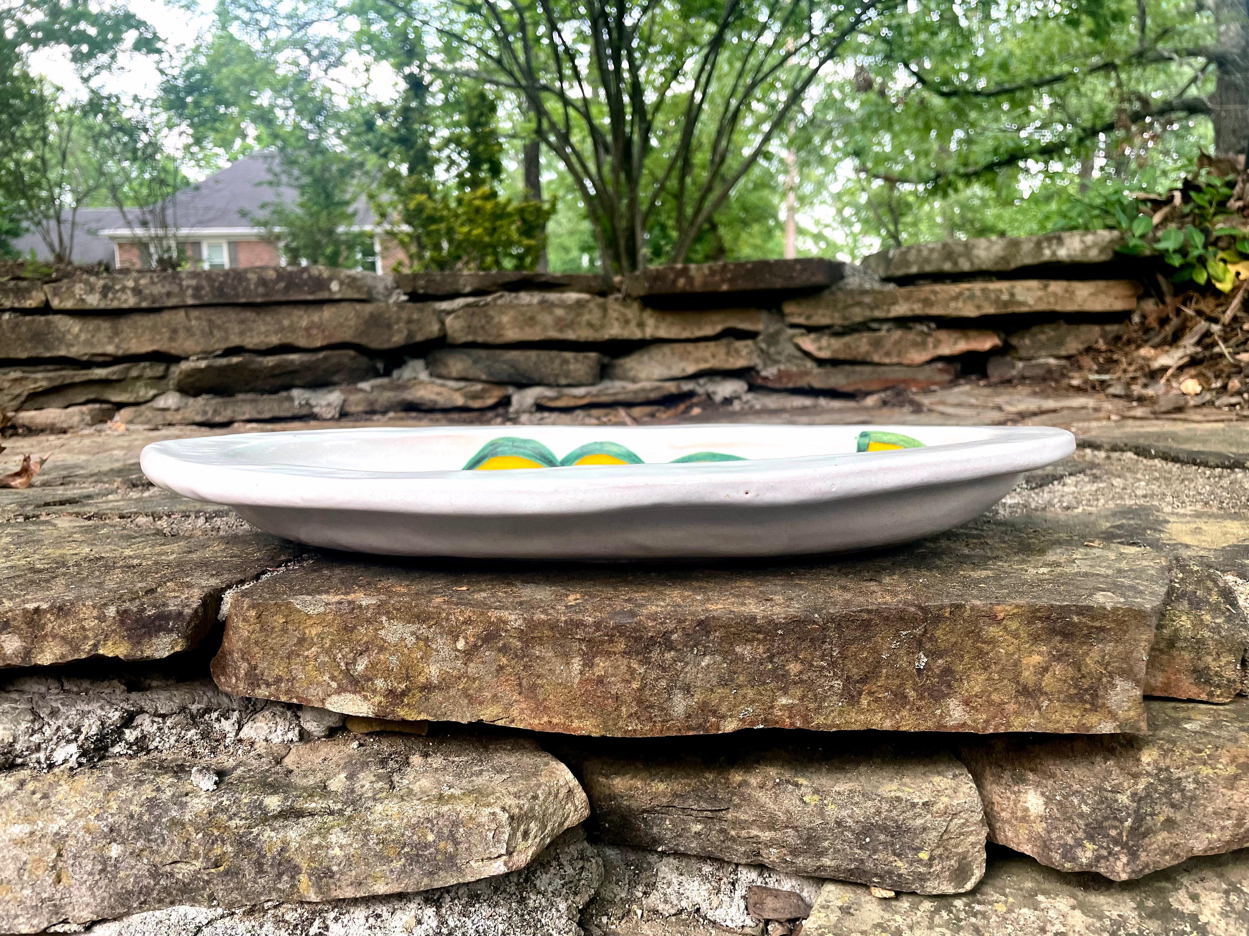Mid-20th Century Large Giovanni Desimone Mid-Century Modern Italian Ceramic Fish Platter Tray