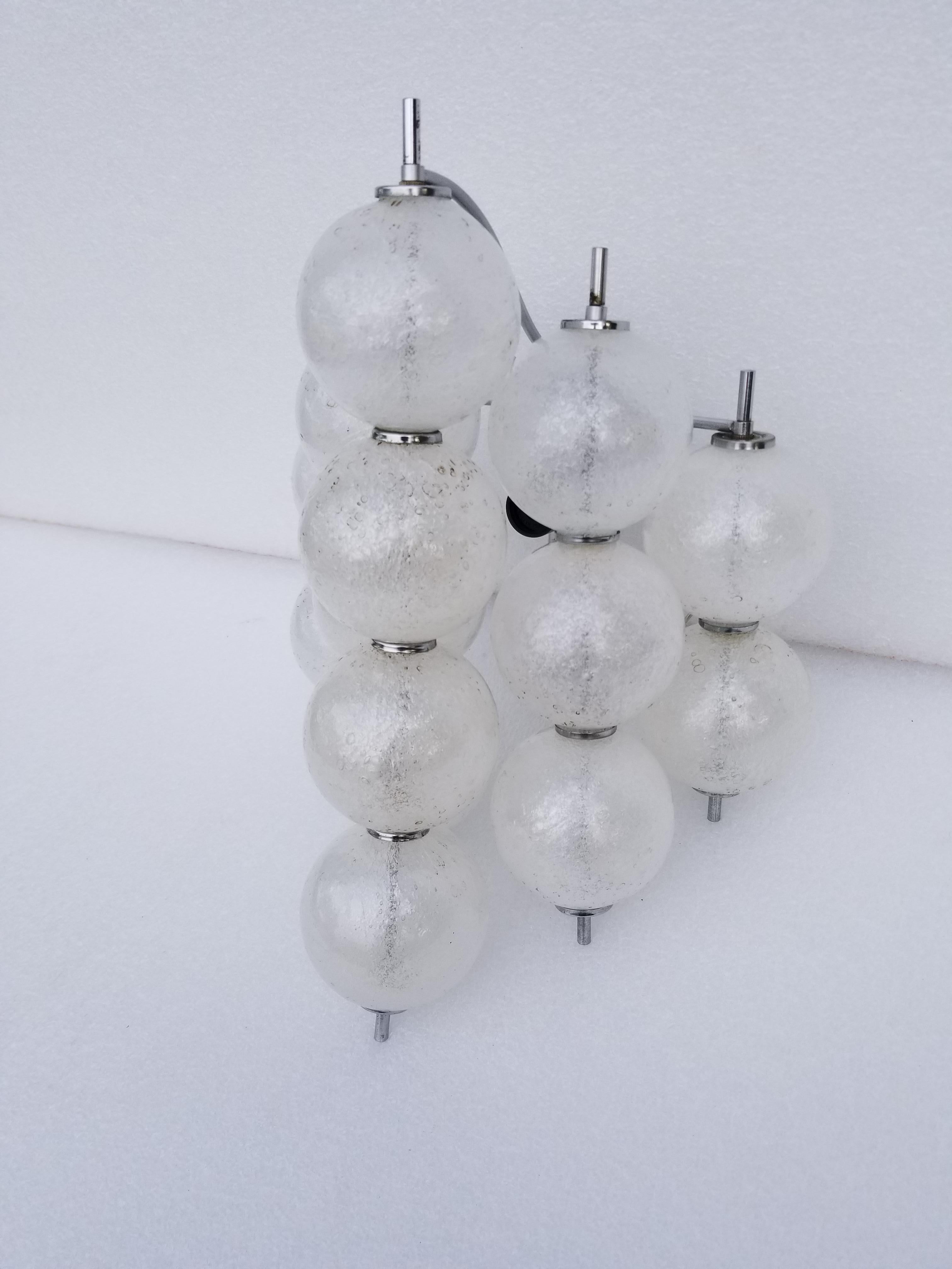 Large Glass Ball Kalmar Sconce For Sale 1