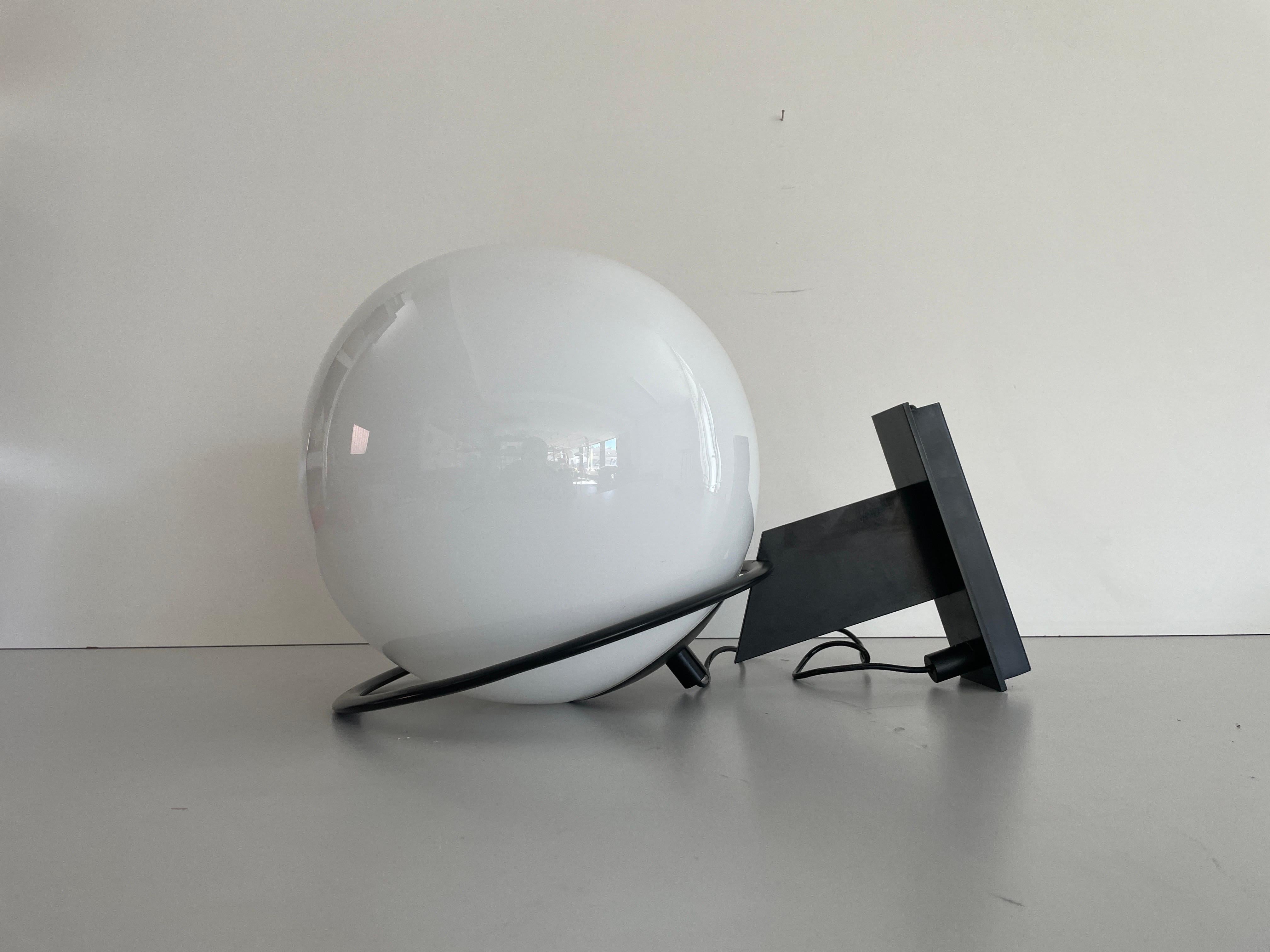 Large Glass Ball Wall Lamp by Candle, 1960s, Italy For Sale 3