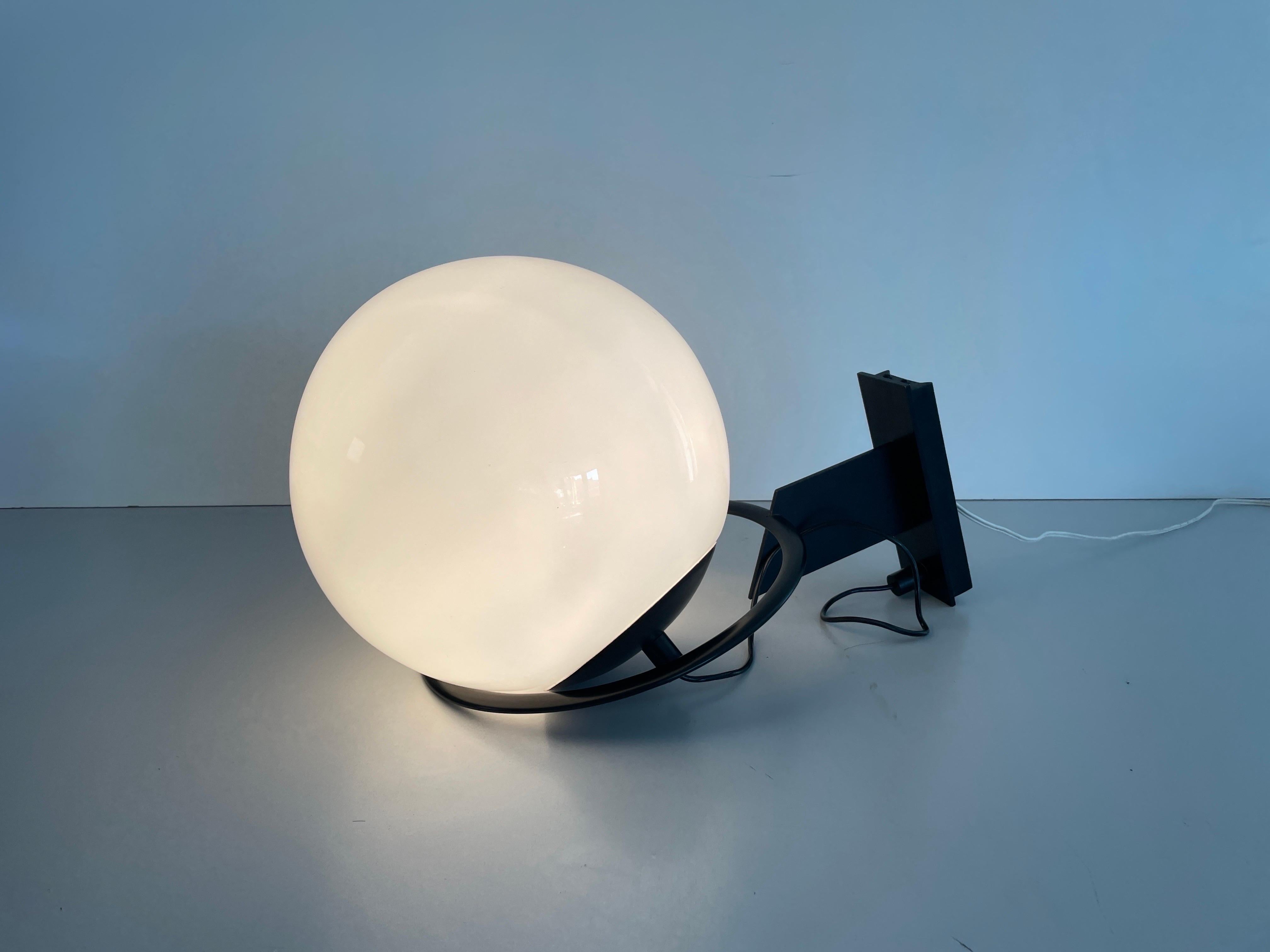 Large Glass Ball Wall Lamp by Candle, 1960s, Italy For Sale 6