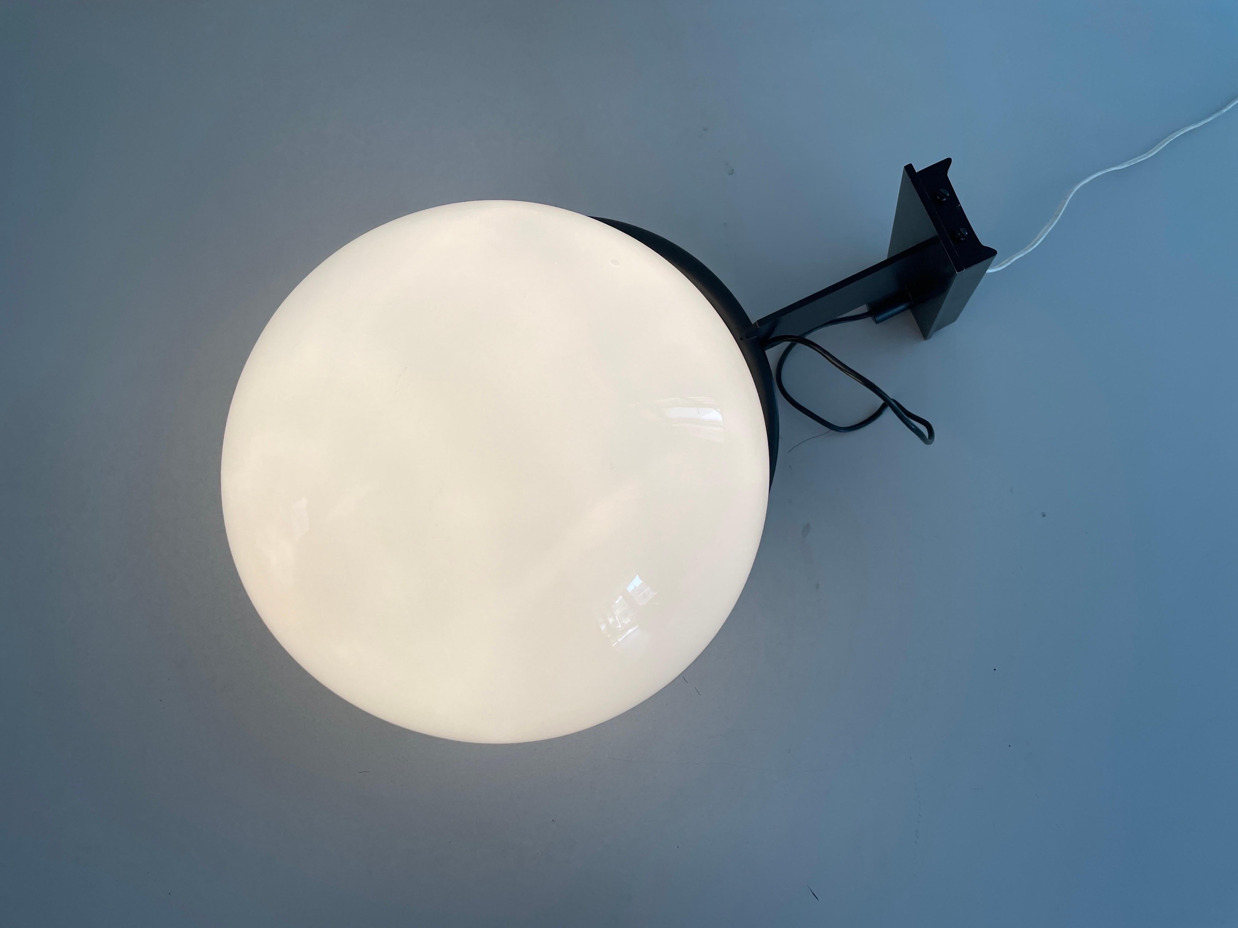 Large Glass Ball Wall Lamp by Candle, 1960s, Italy For Sale 8