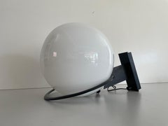 Large Glass Ball Wall Lamp by Candle, 1960s, Italy