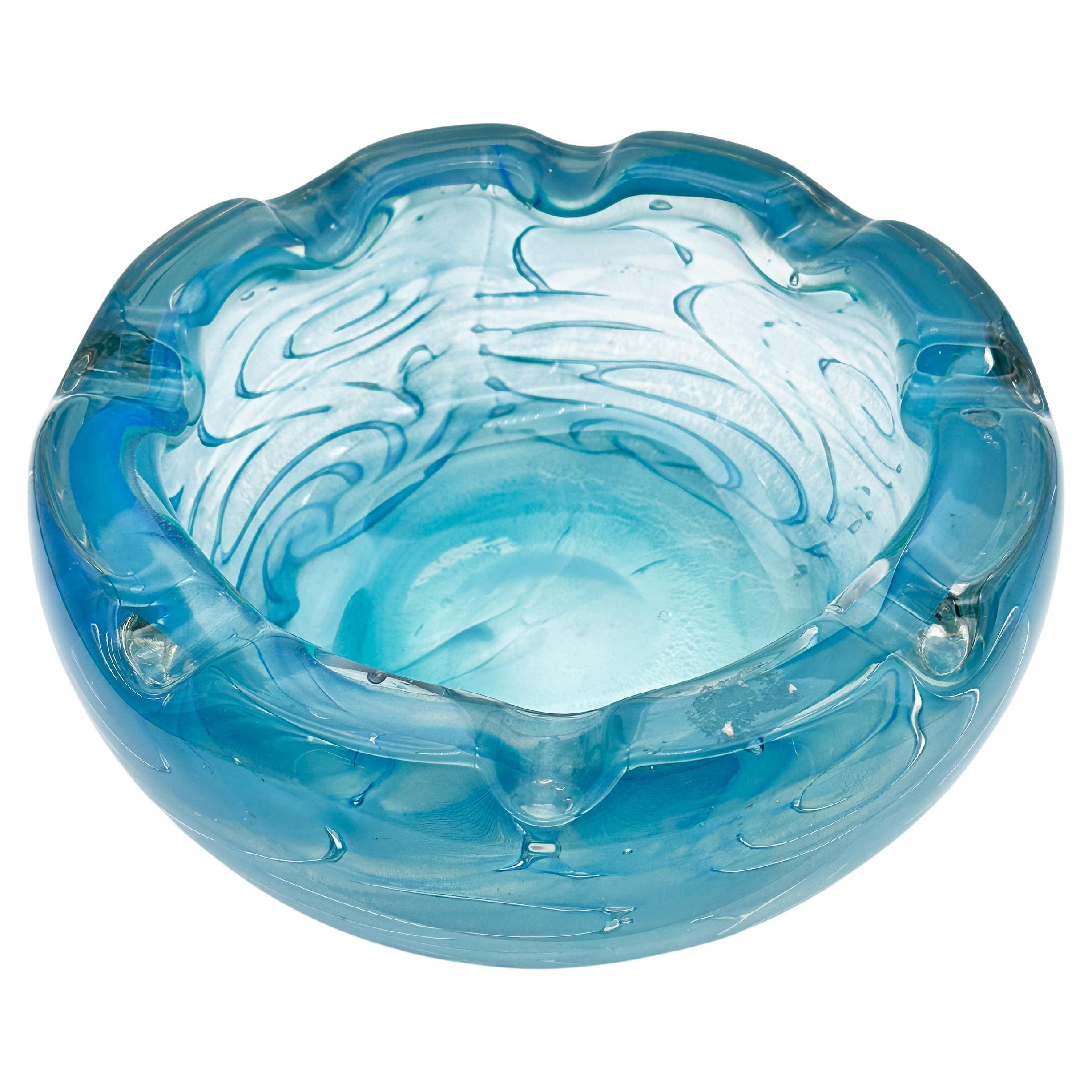 Large Glass bowl by A.D. Copier Unica For Sale