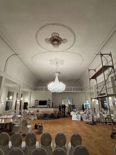 Large Glass Chandelier With Sparkle Crystals New Product