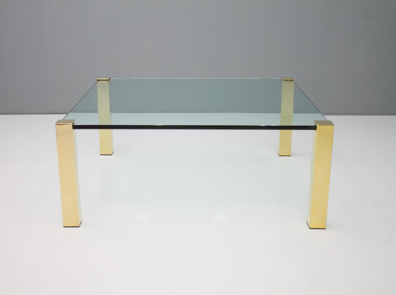Large Glass Coffee Table Sokrates by Peter Draenert, Germany, 1970s For Sale 4