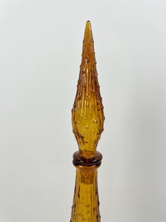 Large glass decanter/ carafe, Empoli, Italy, 60’s