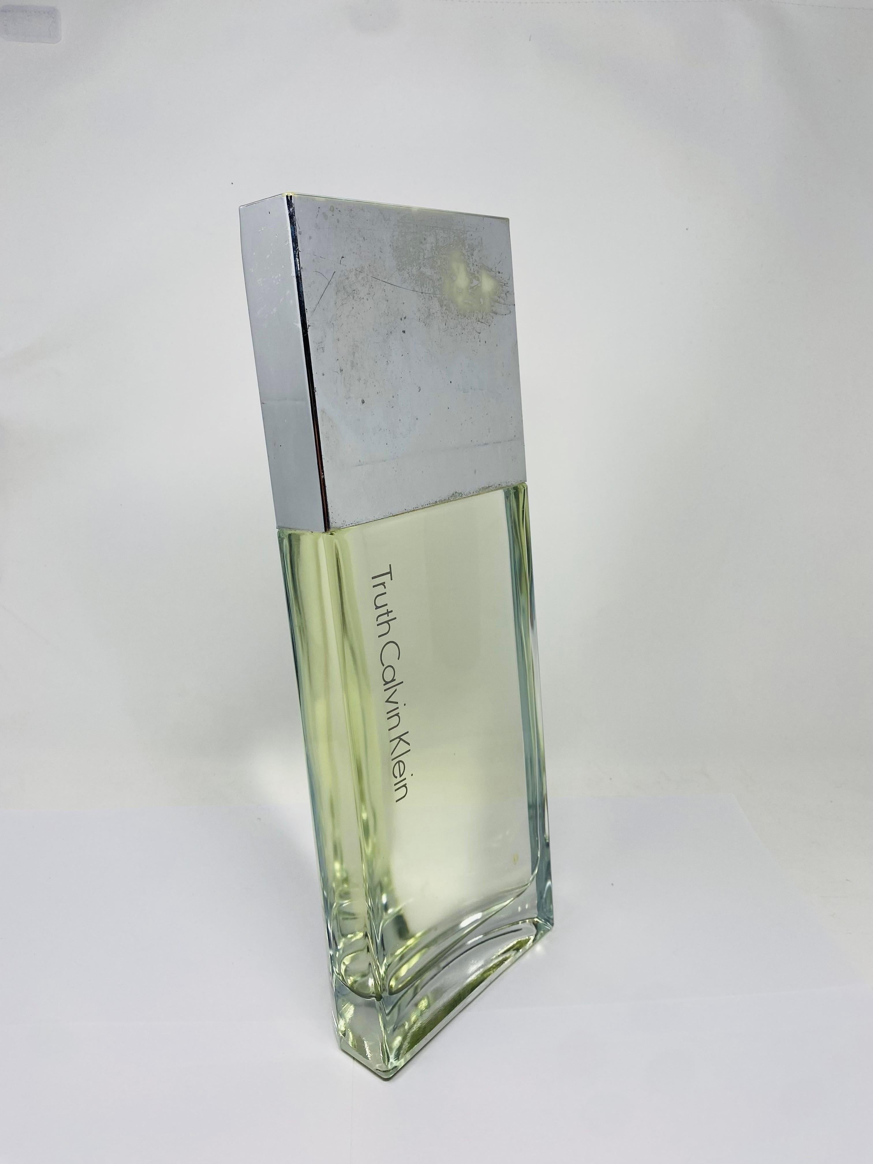 Minimalist Large Glass Factice Truth by Calvin Klein For Sale
