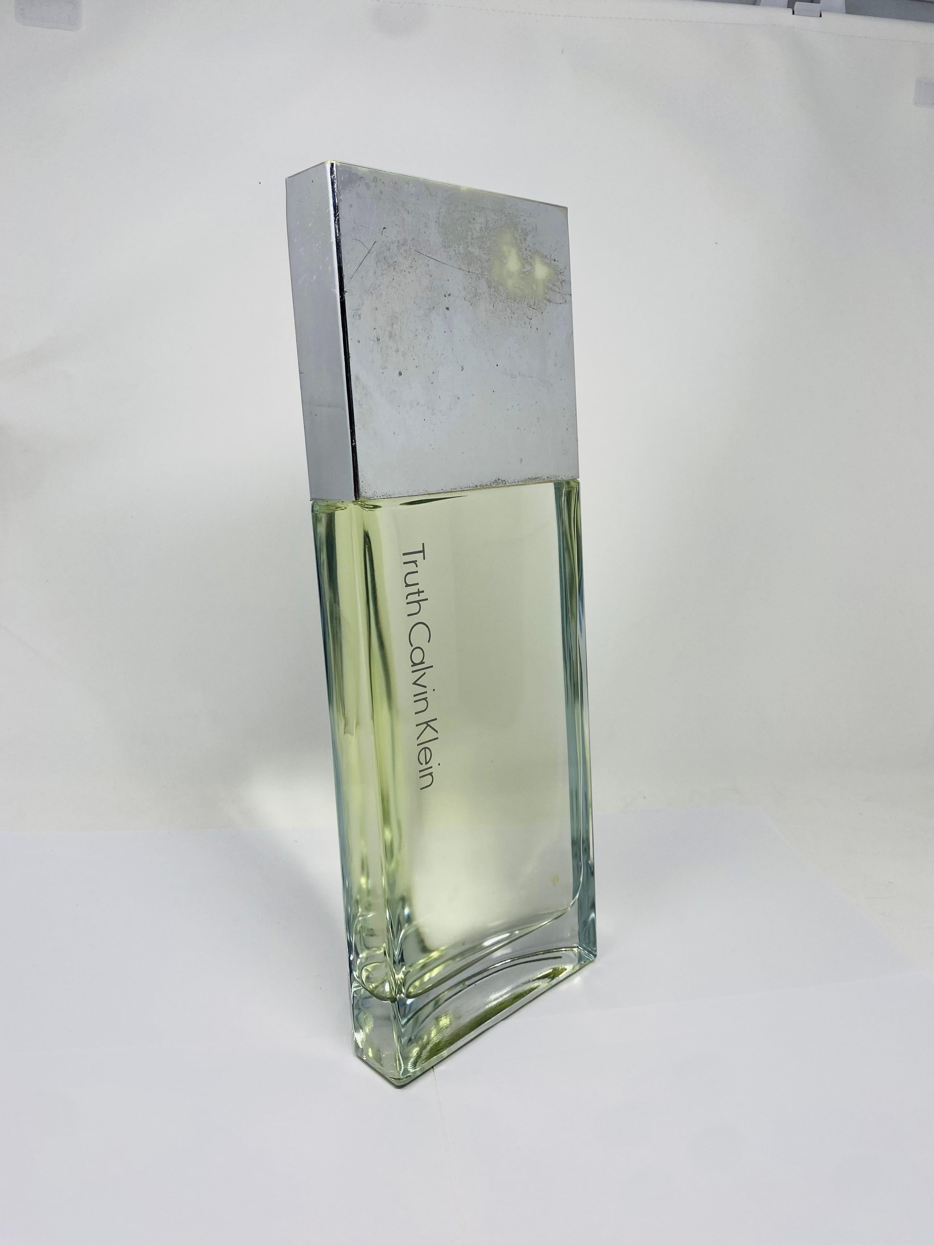 French Large Glass Factice Truth by Calvin Klein For Sale