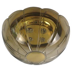 Used Large Glass Flush Mount or Scone by Glashuette Limburg Germany, 1960s