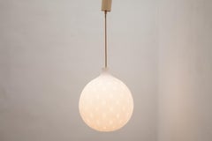 Large Glass Globe Pendant by A. Gangkofner, 1958 by Peill & Putzler, Denmark