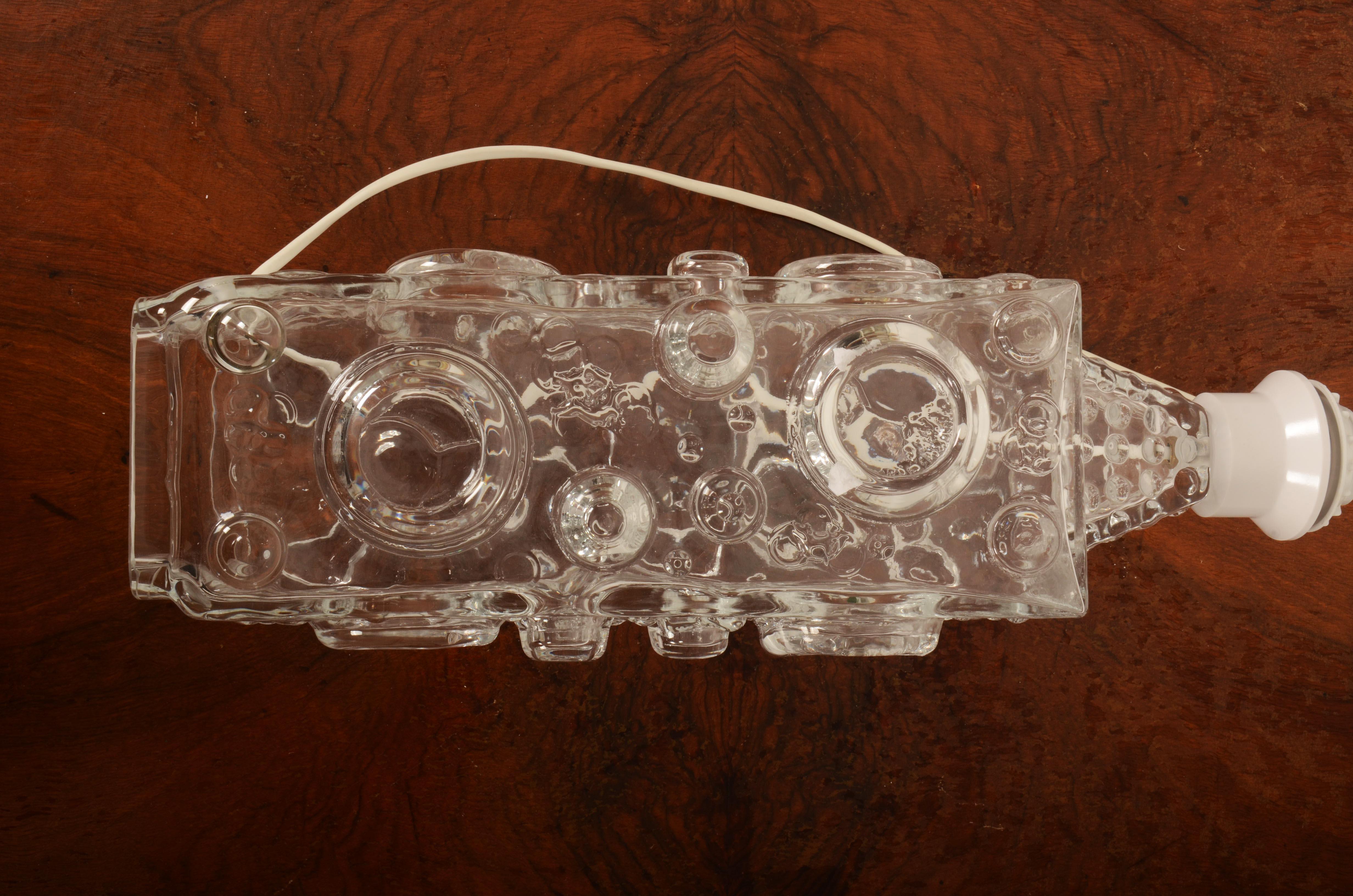Grande lampe en verre de Josef Schott pour Smalandshyttan en vente 3