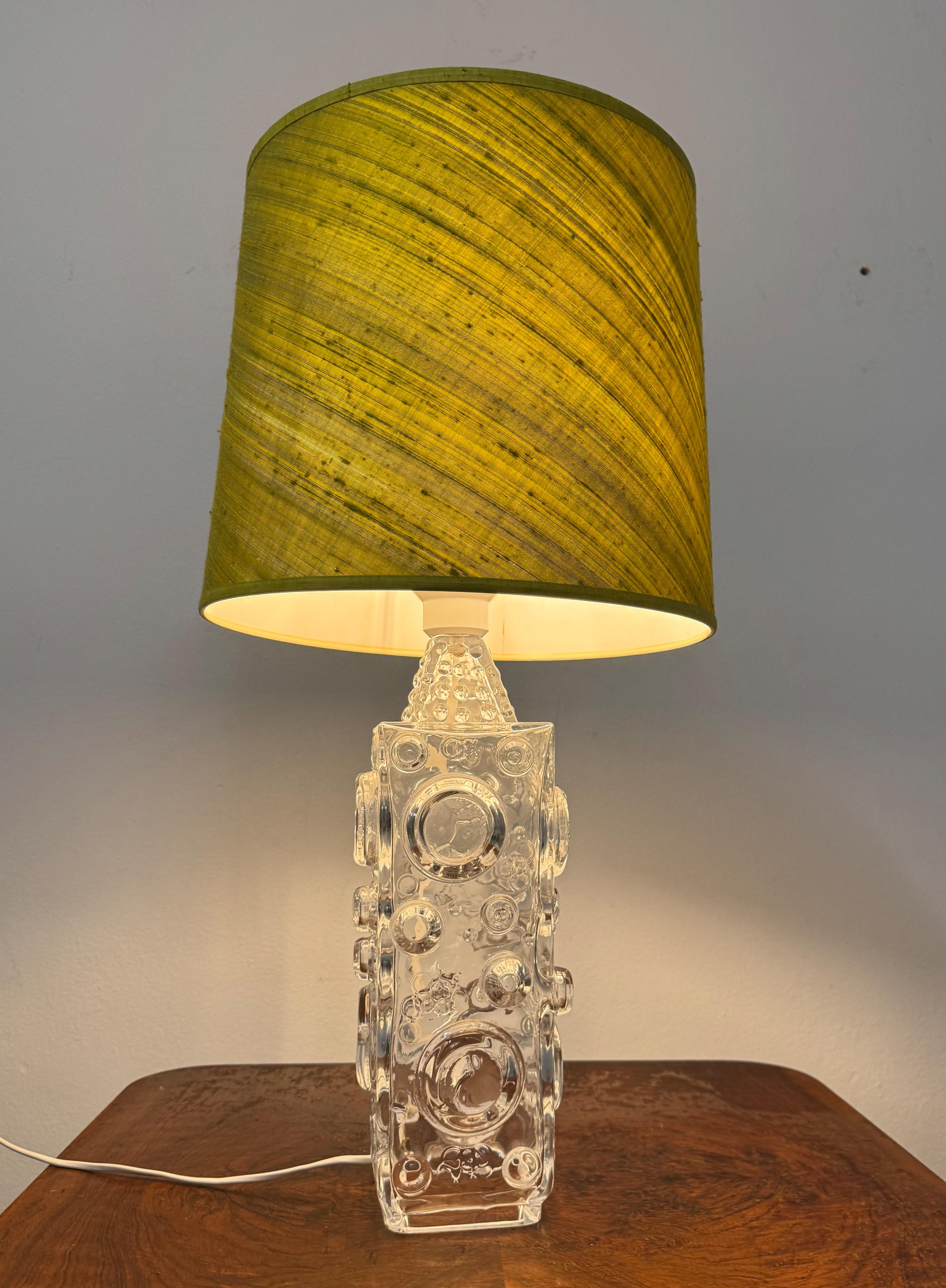 Grande lampe en verre de Josef Schott pour Smalandshyttan en vente 9
