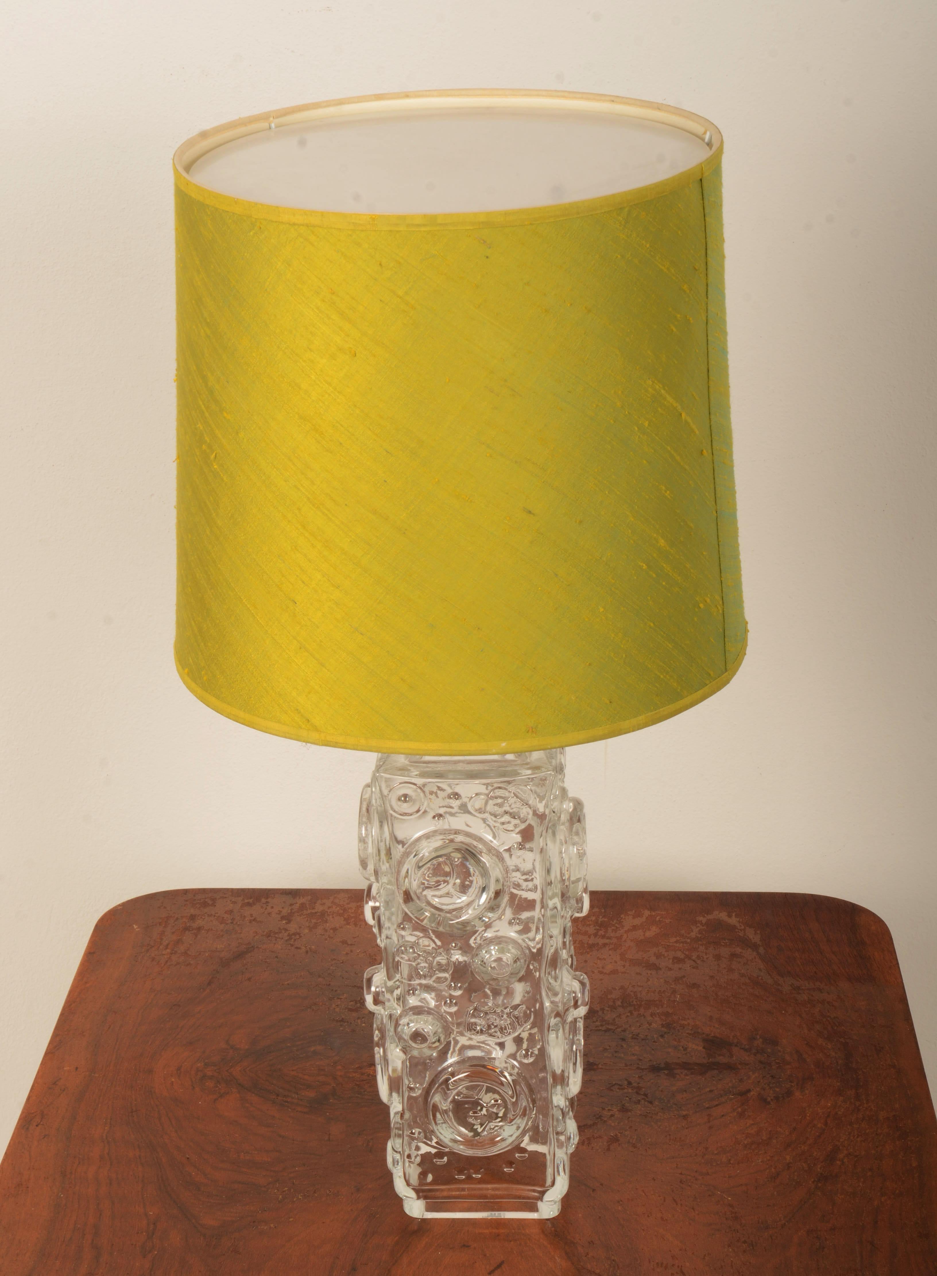 Scandinave moderne Grande lampe en verre de Josef Schott pour Smalandshyttan en vente
