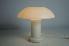 Large Glass Mushroom Table Lamp by Limburg, Germany, 1970s