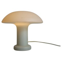 Large Glass Mushroom Table Lamp by Limburg, Germany, 1970s