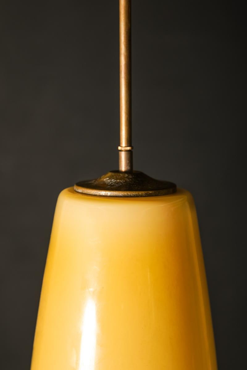 Mid-Century Modern Large Glass Pendant by Alessandro Pianon for Vistosi