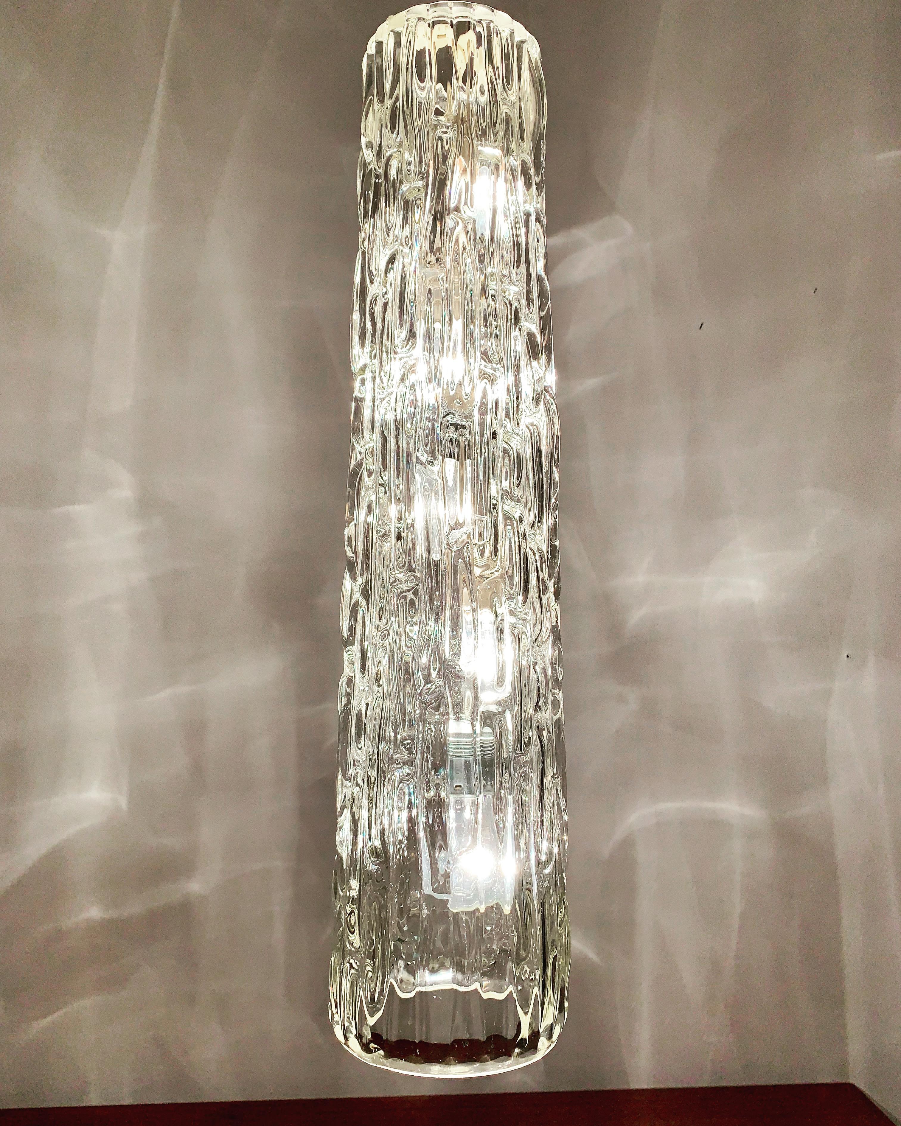 Lámpara colgante grande de cristal de J.T. Kalmar en venta 3
