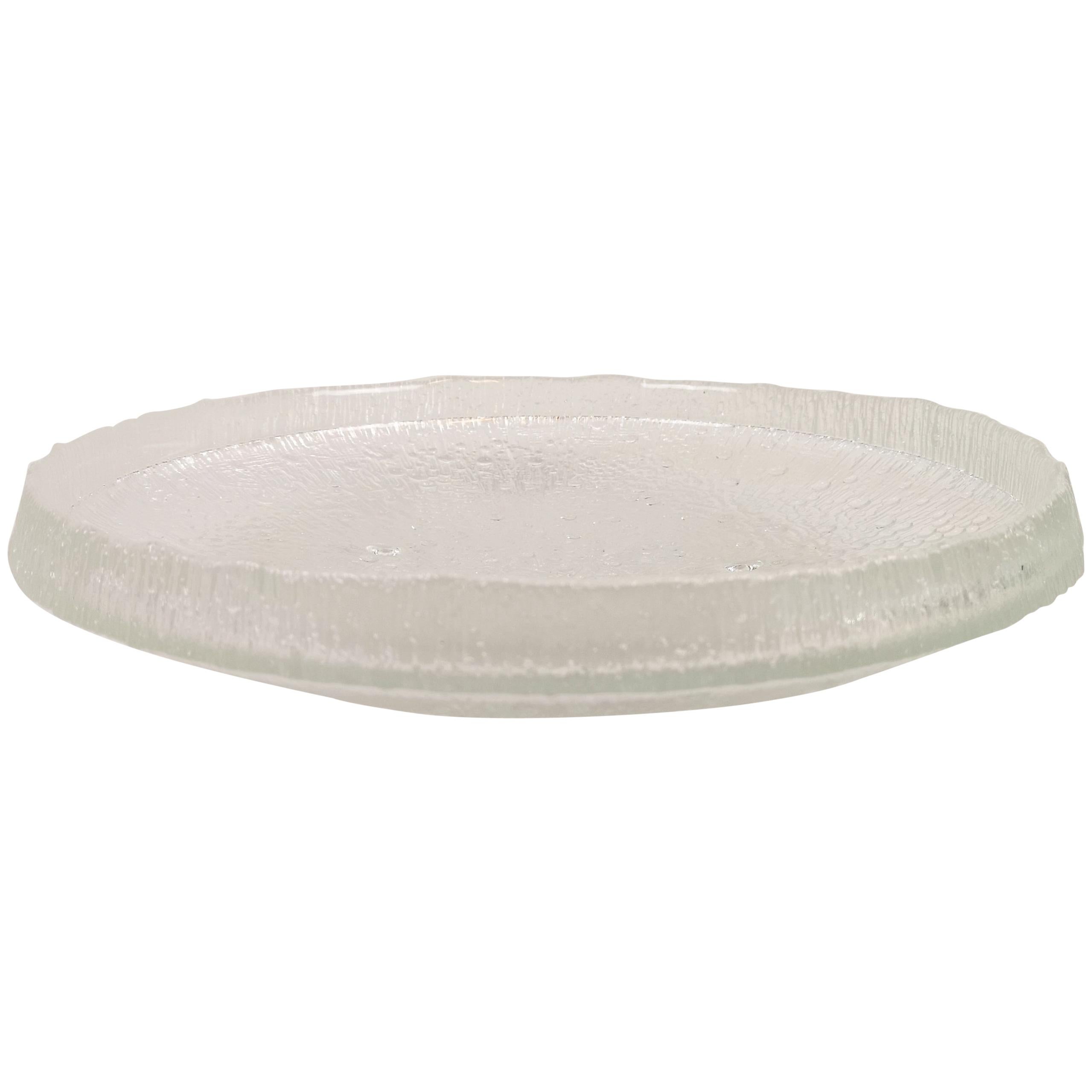 Large Glassplate Ultima Thule Iittala, Finland, 1960s