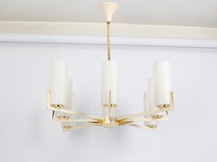 Großer Sonnenschliff-Kronleuchter aus Glas, Kaiser, Deutschland, 1960er Jahre