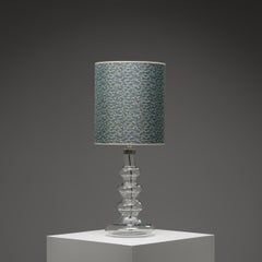 Grande lampe de table en verre, créée par Hsin-Lun Ling pour Holmegaard, Danemark, années 1980
