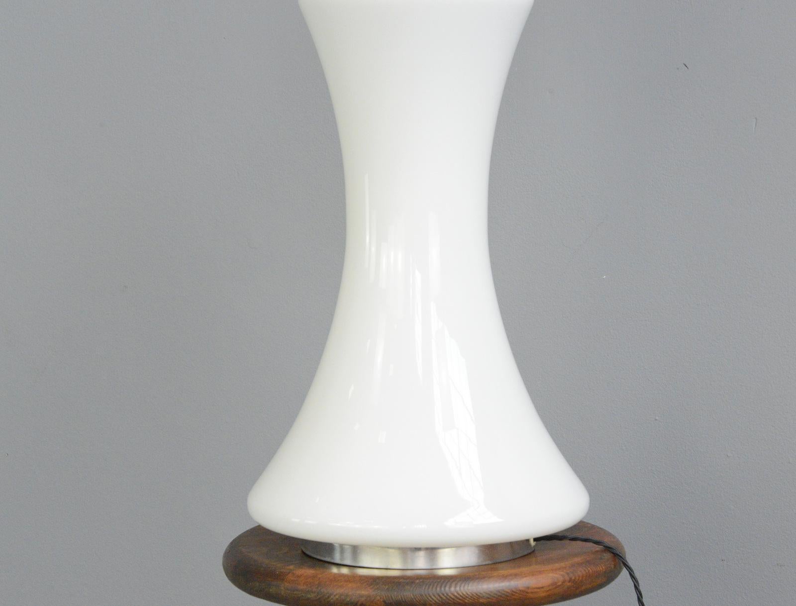 Large Glass Table Lamp by Piell & Putzler, circa 1970s In Good Condition In Gloucester, GB
