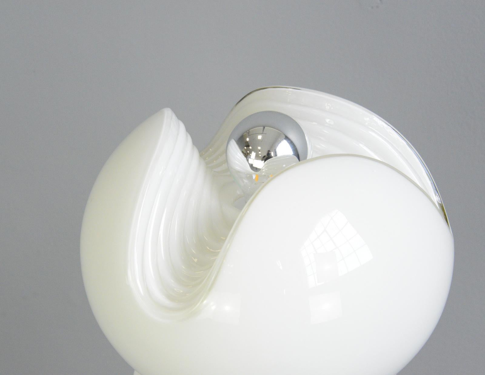 Late 20th Century Large Glass Table Lamp by Piell & Putzler, circa 1970s