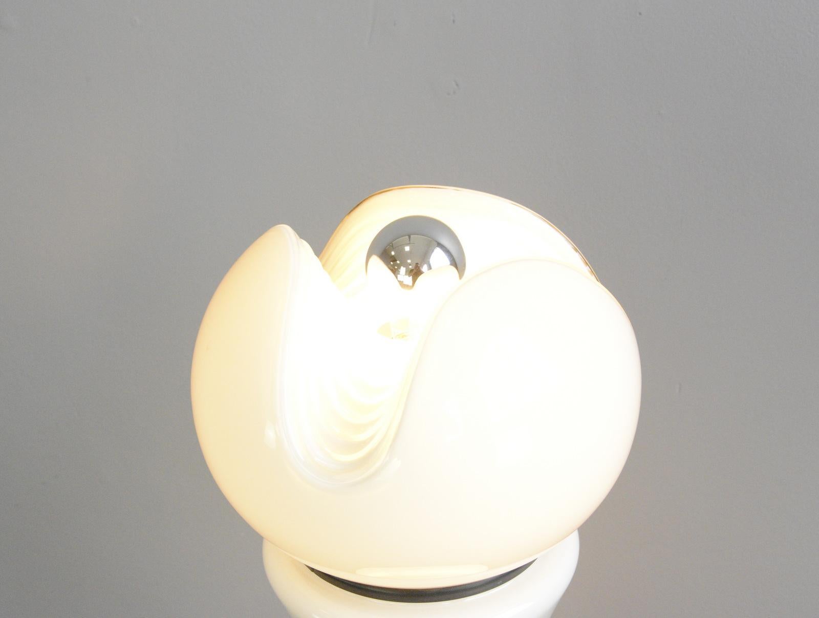 Large Glass Table Lamp by Piell & Putzler, circa 1970s 2