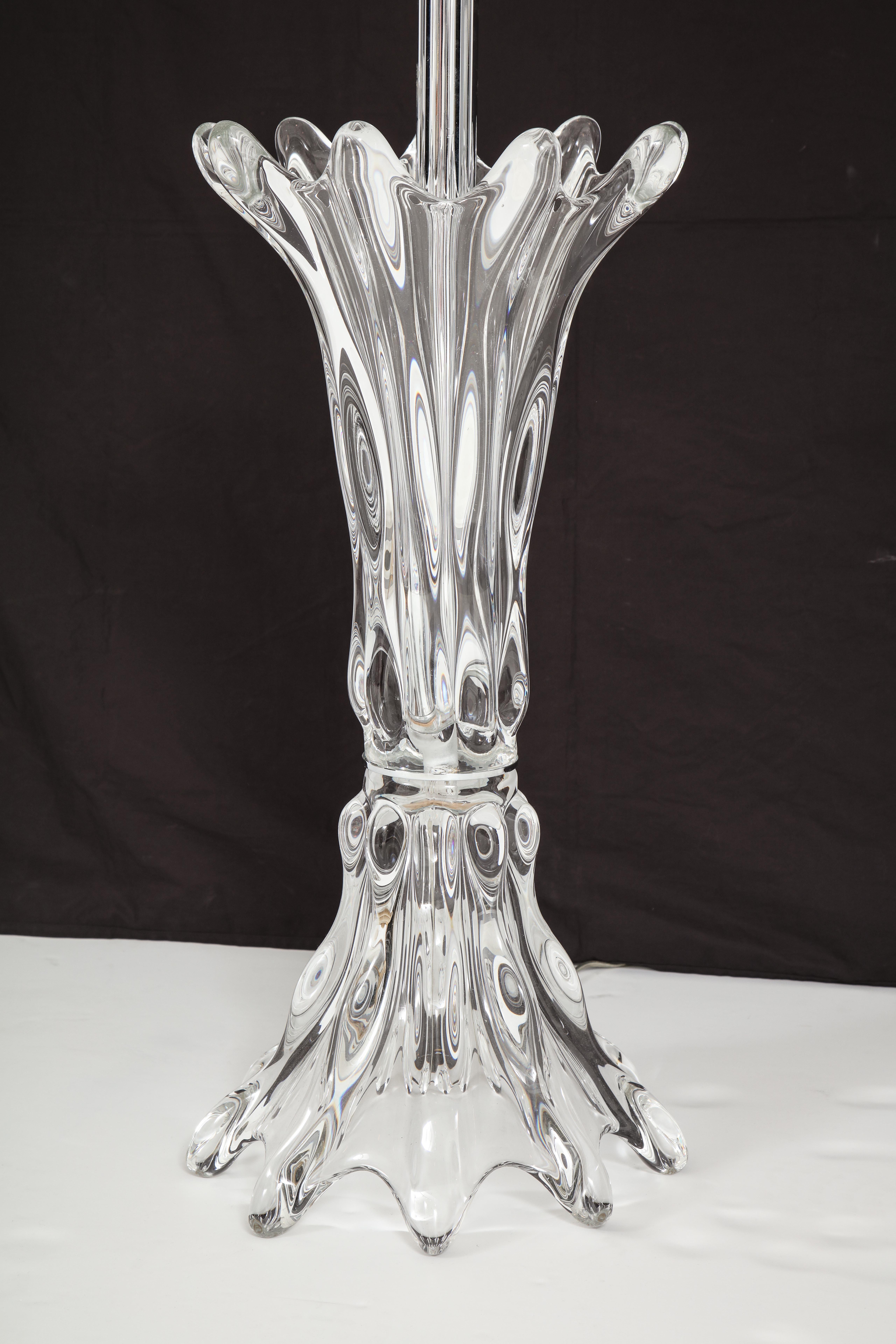Large Glass Table Lamp For Sale 2