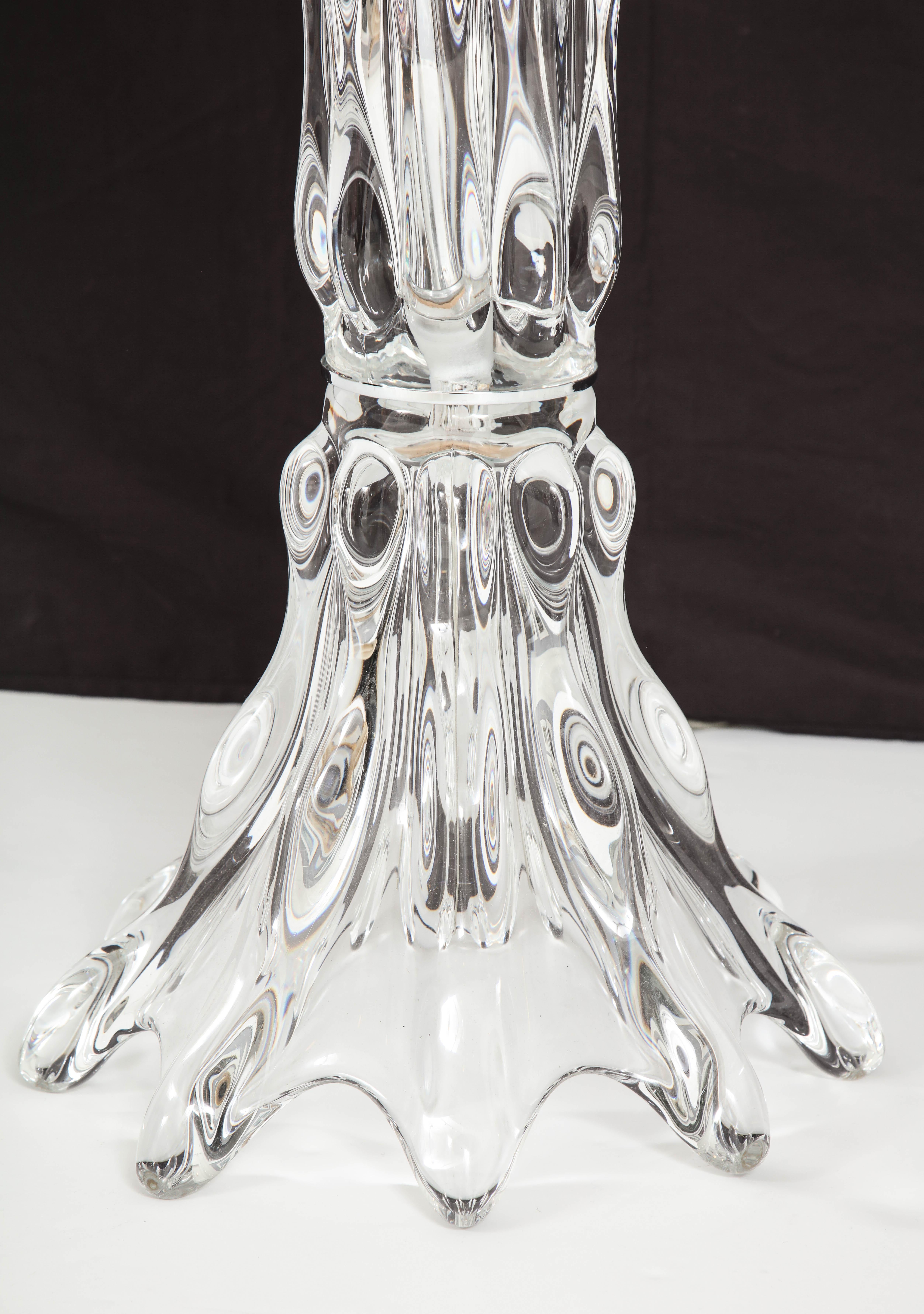 Large Glass Table Lamp For Sale 3