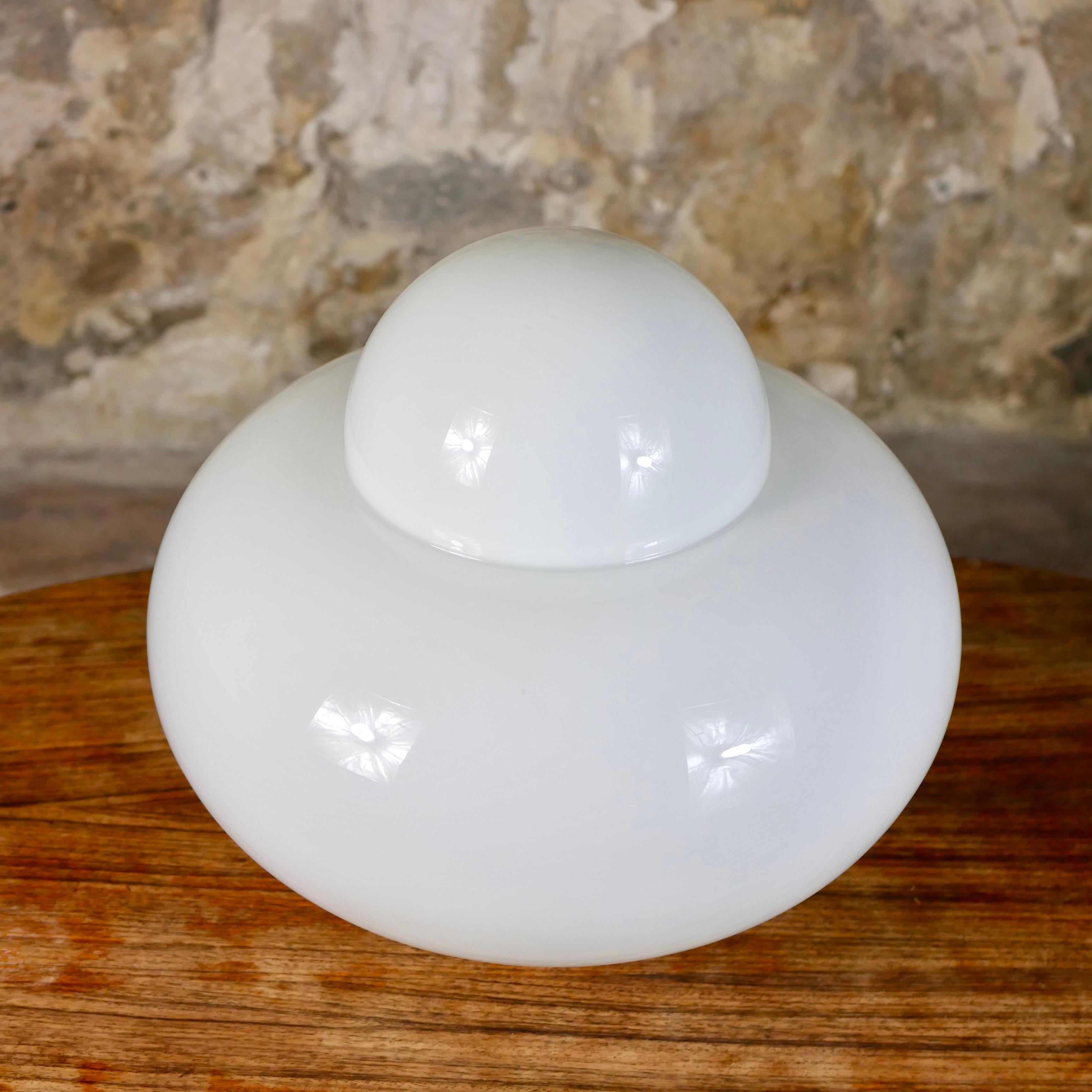 Mid-20th Century Large glass table lamp from Italy, 1960s For Sale