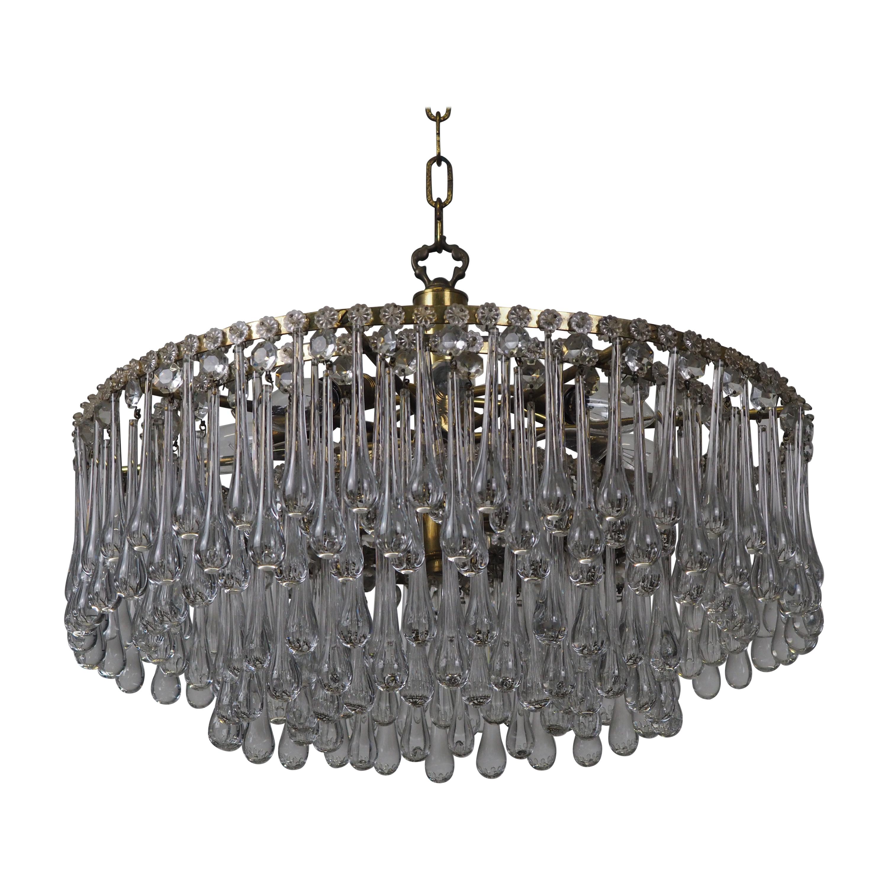 D216 Details about   10 lovely glass  pendaloques chandelier drops 