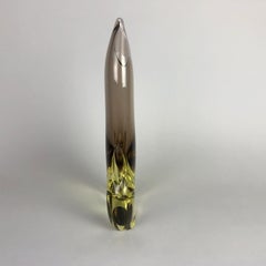 Grand vase en verre de Josef Cvrcek pour la verrerie Zeleznobrodske Sklo:: années 1960