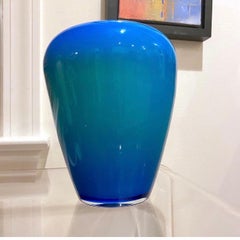 Large Glass Vase Design Anja Kjaer for Holmegaard Royal Copenhagen