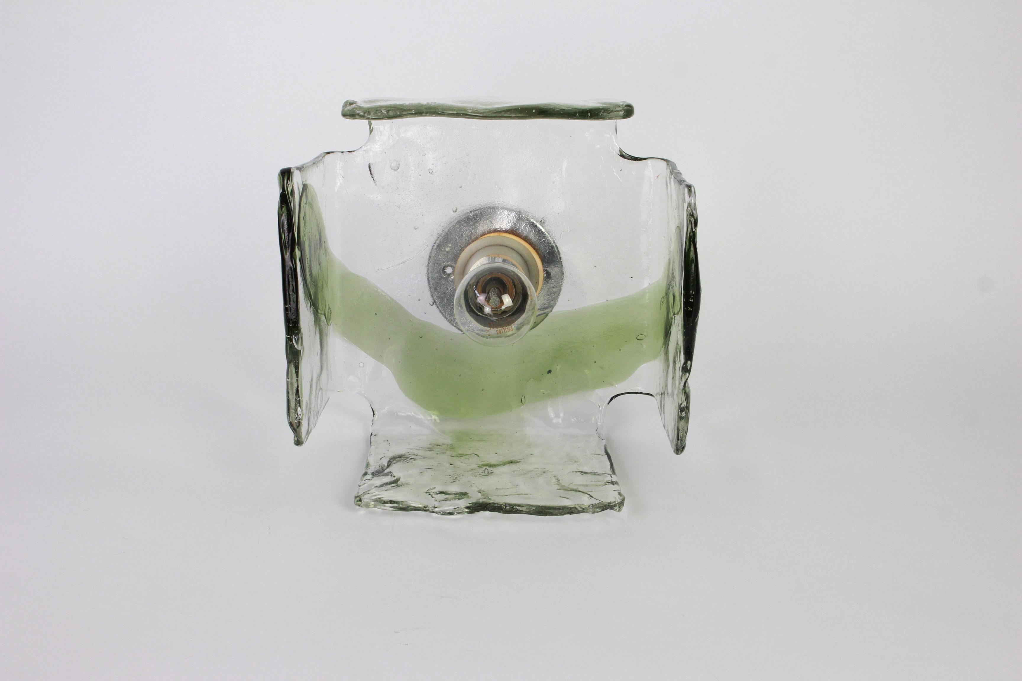 Große Wandleuchte aus Glas:: entworfen von Carlo Nason für Kalmar:: 1960er Jahre (Muranoglas) im Angebot