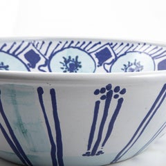 Large Glazed Ceramic Dish. Signed "Dorrit" May 97"